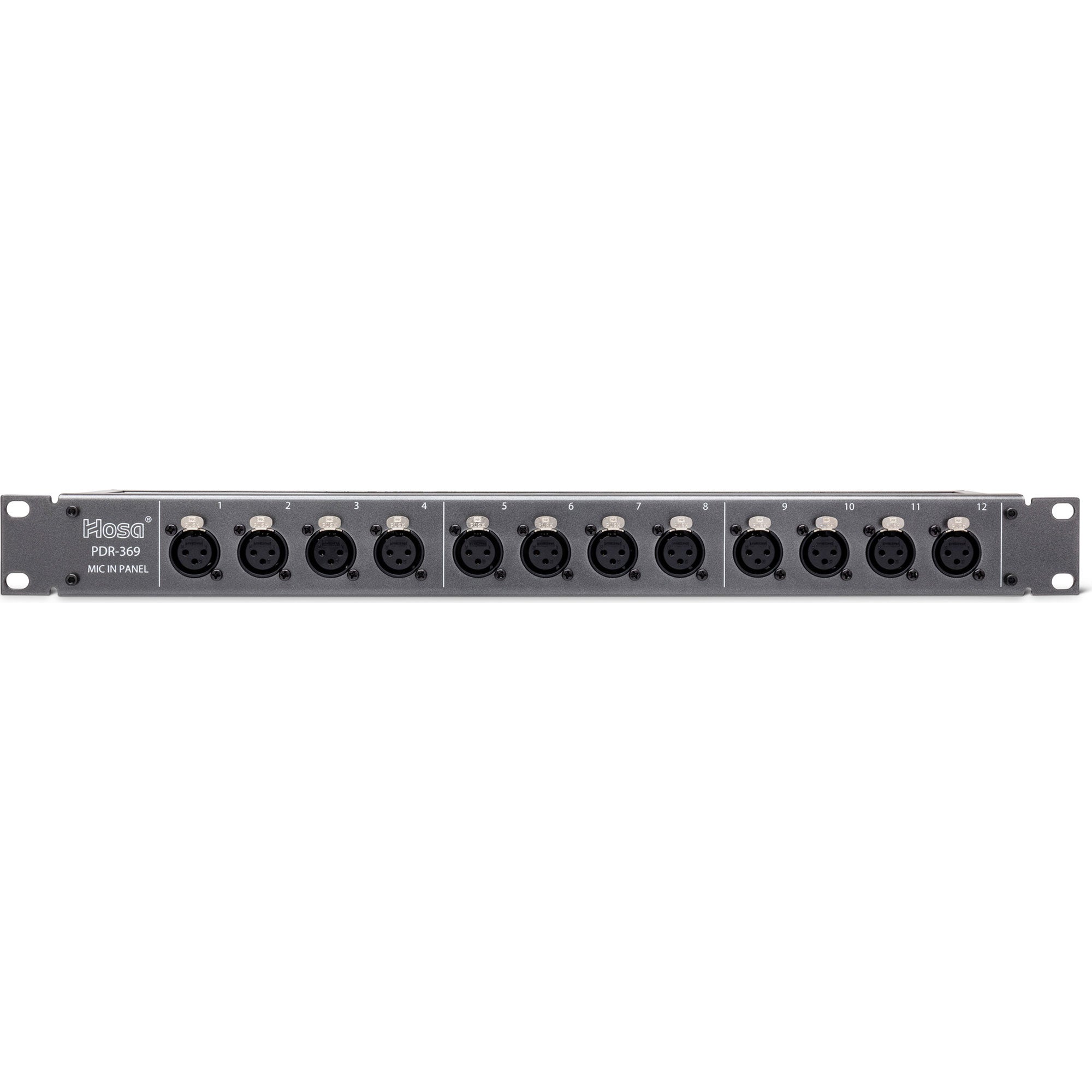 Hosa PDR-369 12-Point XLR Patch Bay