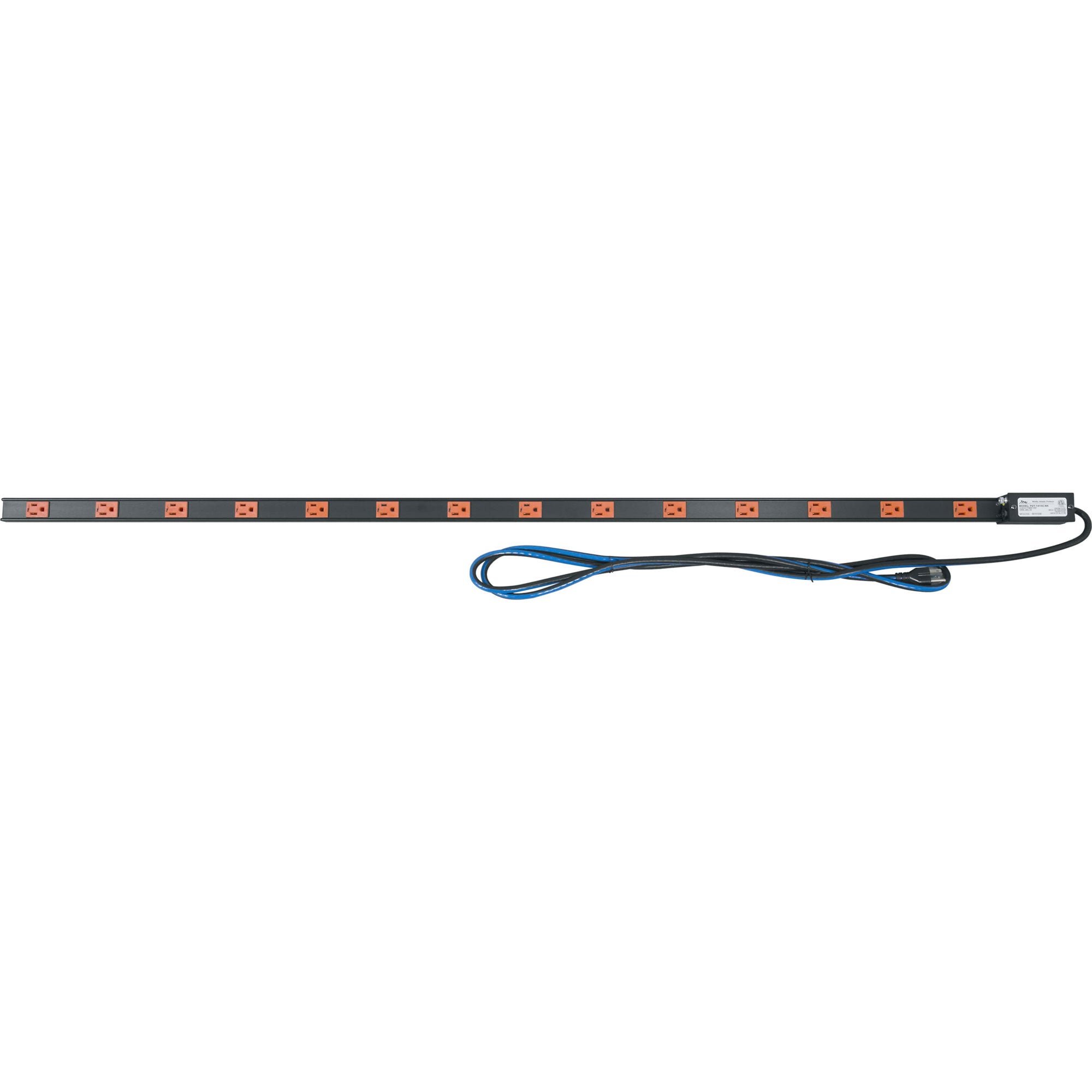 Middle Atlantic PDT-1415C-NS Thin Power Distribution Strip (14-Outlet, 15 Amp)