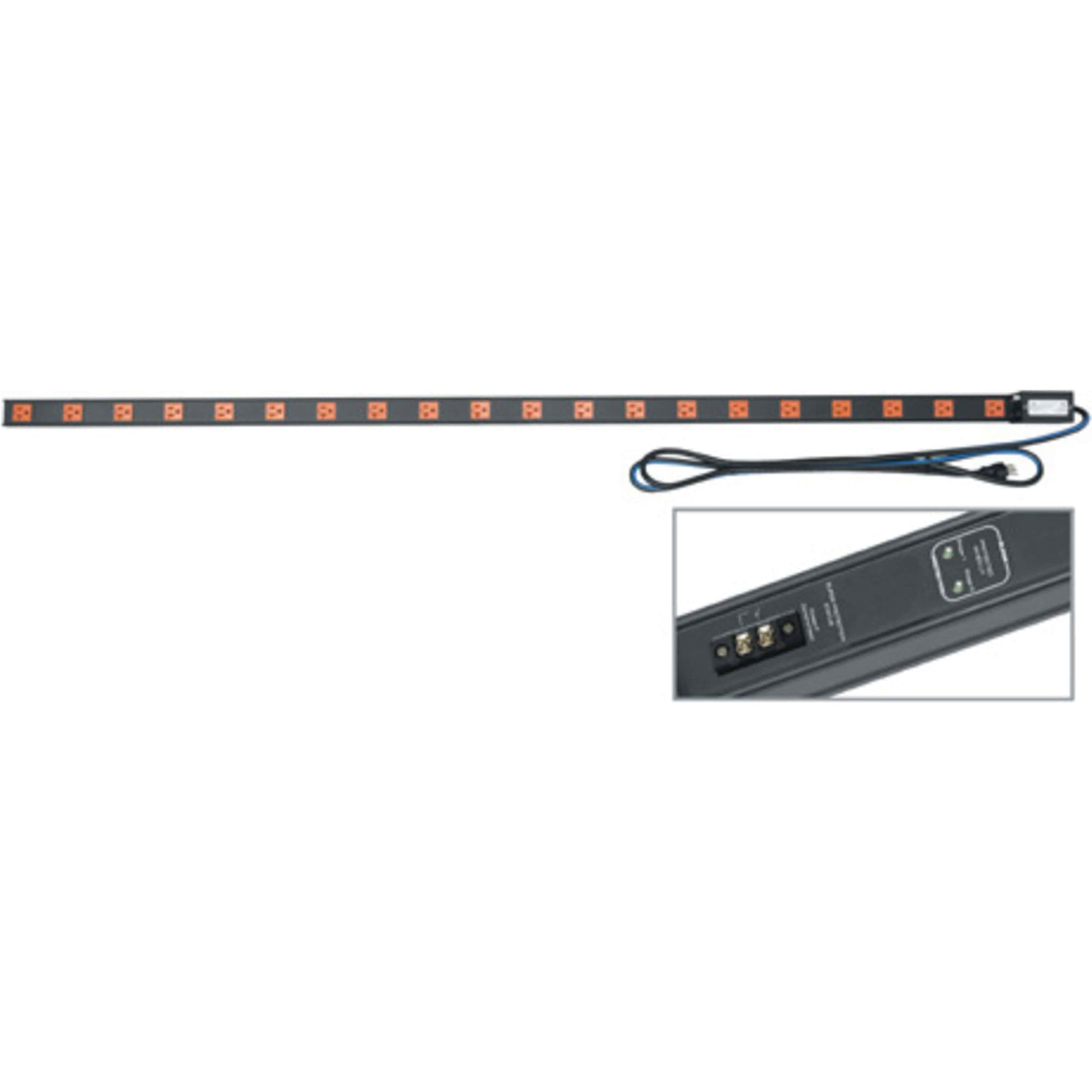 Middle Atlantic PDT-2020C-RN Thin Power Distribution Strip (20-Outlet, 20 Amp)