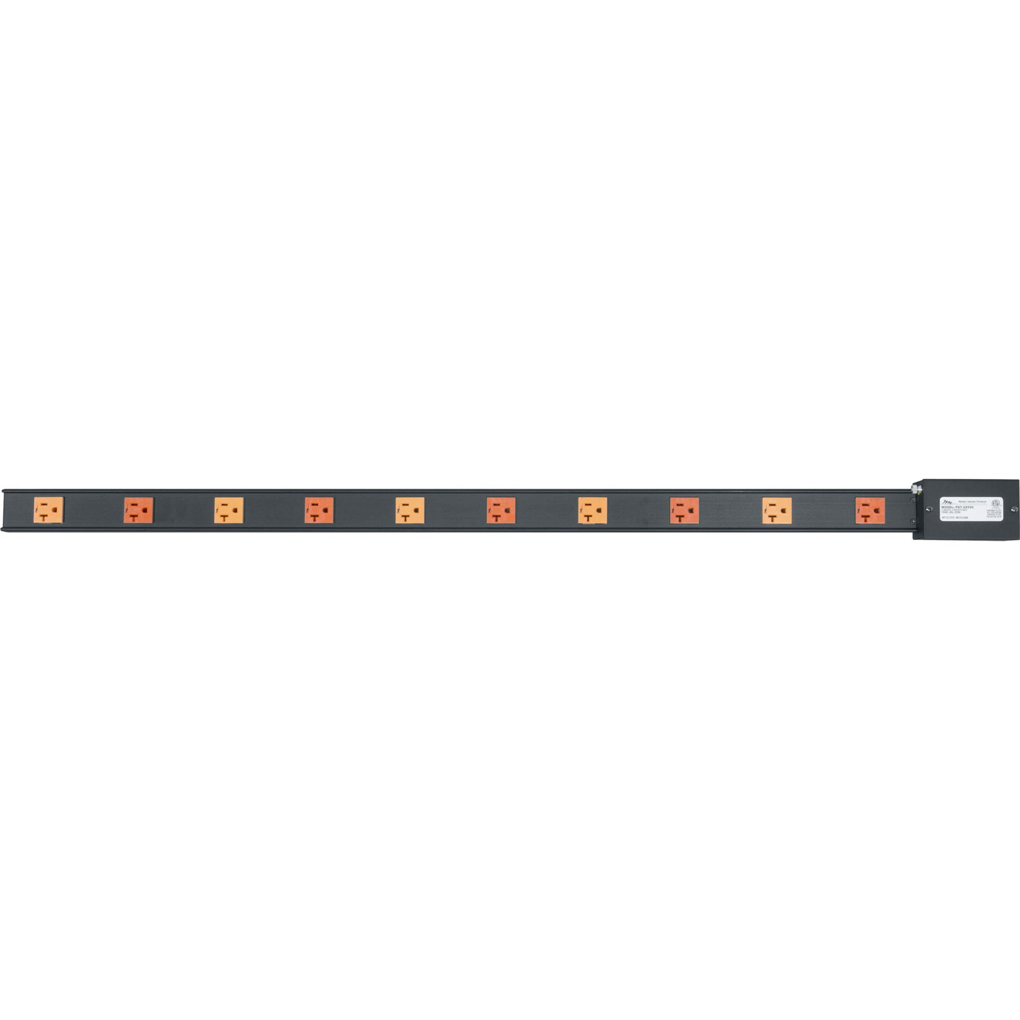 Middle Atlantic PDT-2X520 Thin Power Distribution Strip (10-Outlet, 20 Amp)