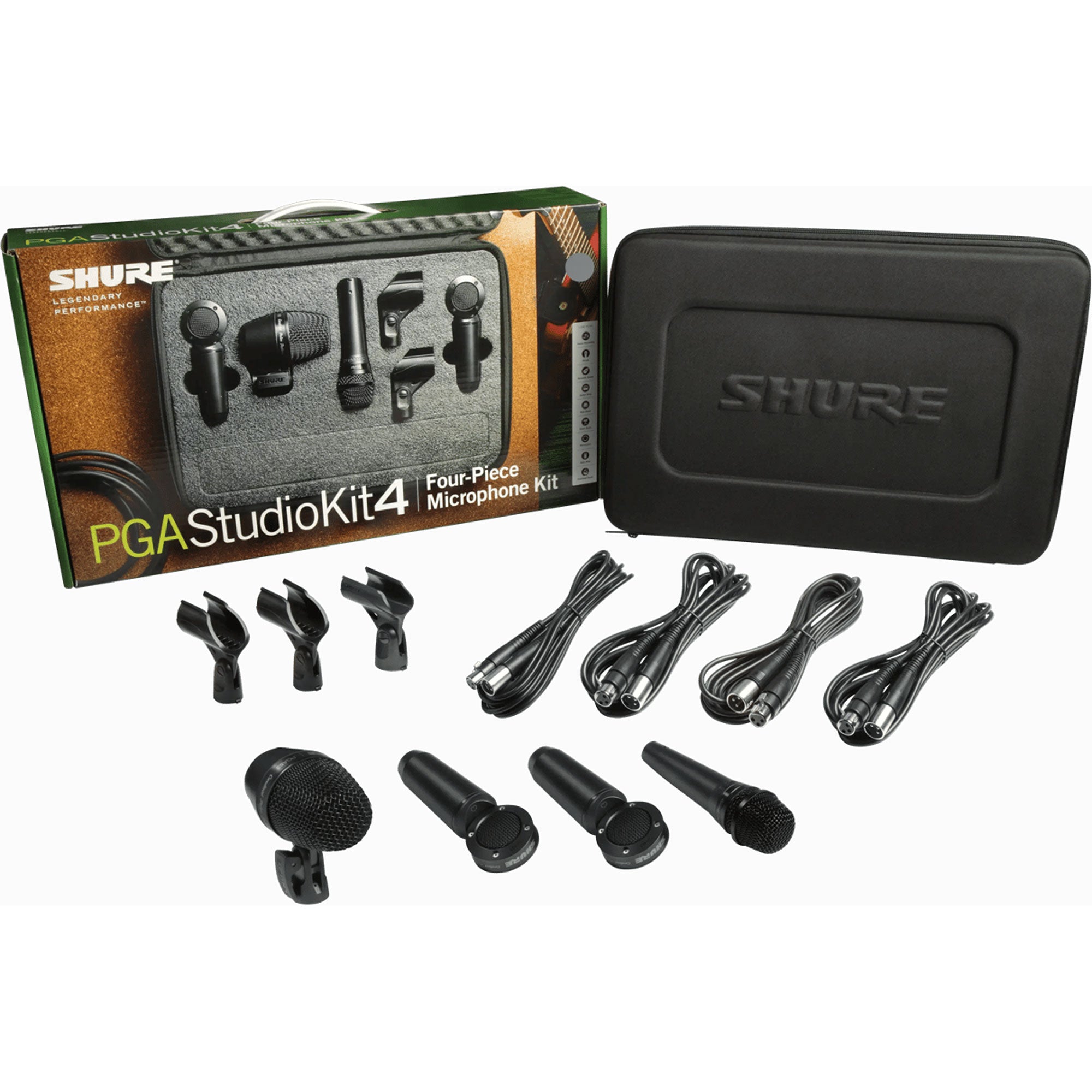 Shure PGASTUDIOKIT4 4-Piece Studio Microphone Kit