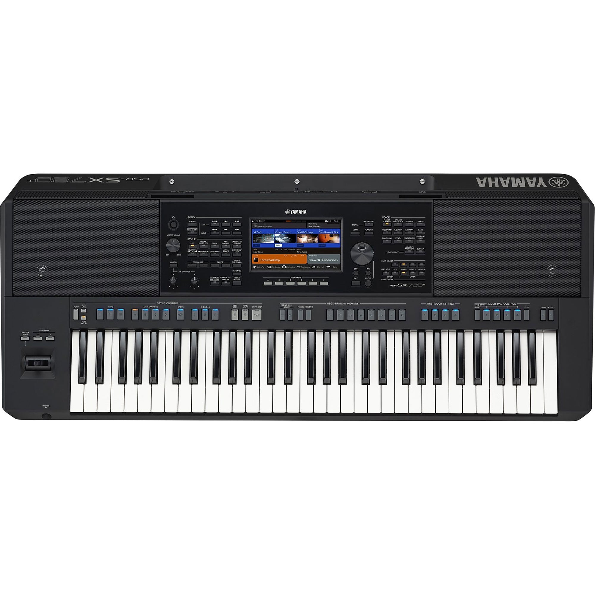 Yamaha PSR-SX720+ 61-Key Arranger Keyboard with Power Adapter