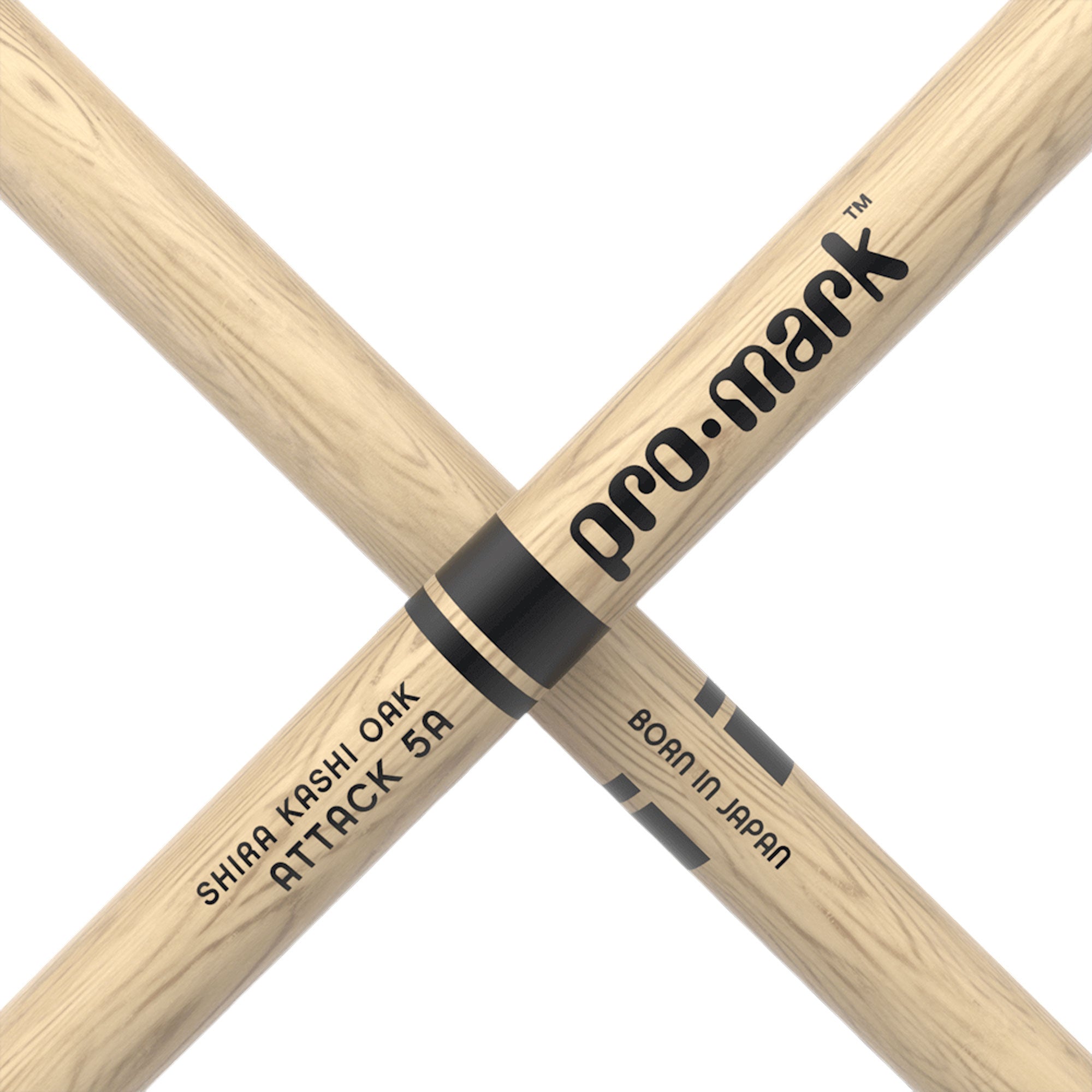 D'Addario ProMark PW5AW Classic Attack 5A Shira Kashi Oak Drumsticks, Oval Wood Tip (Pair) Image 5