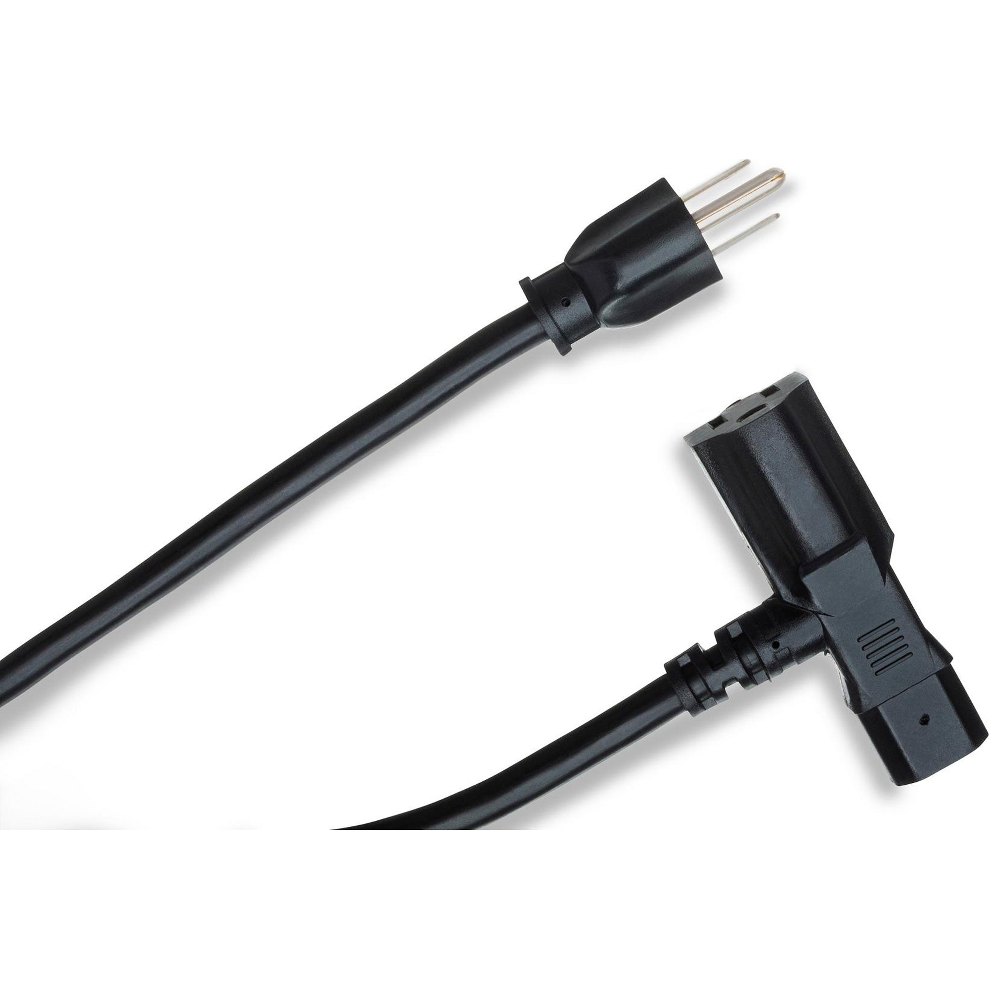 Hosa PWD-401 Piggyback IEC C13 to NEMA 5-15P Power Cord (1')