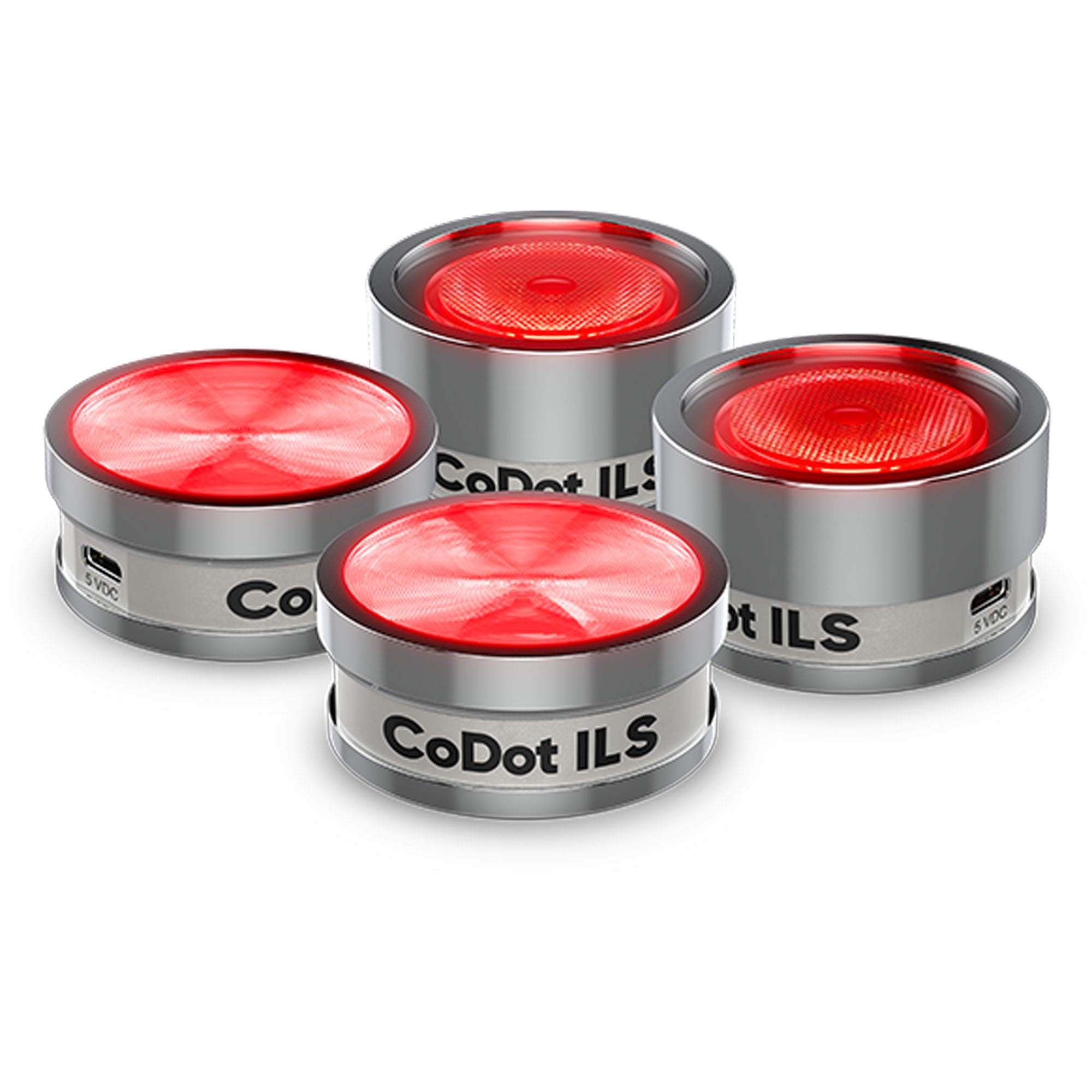 Chauvet DJ CoDot ILS Coin-Sized LED Lights with Two Lenses and Magnetic Base (4 Pack)
