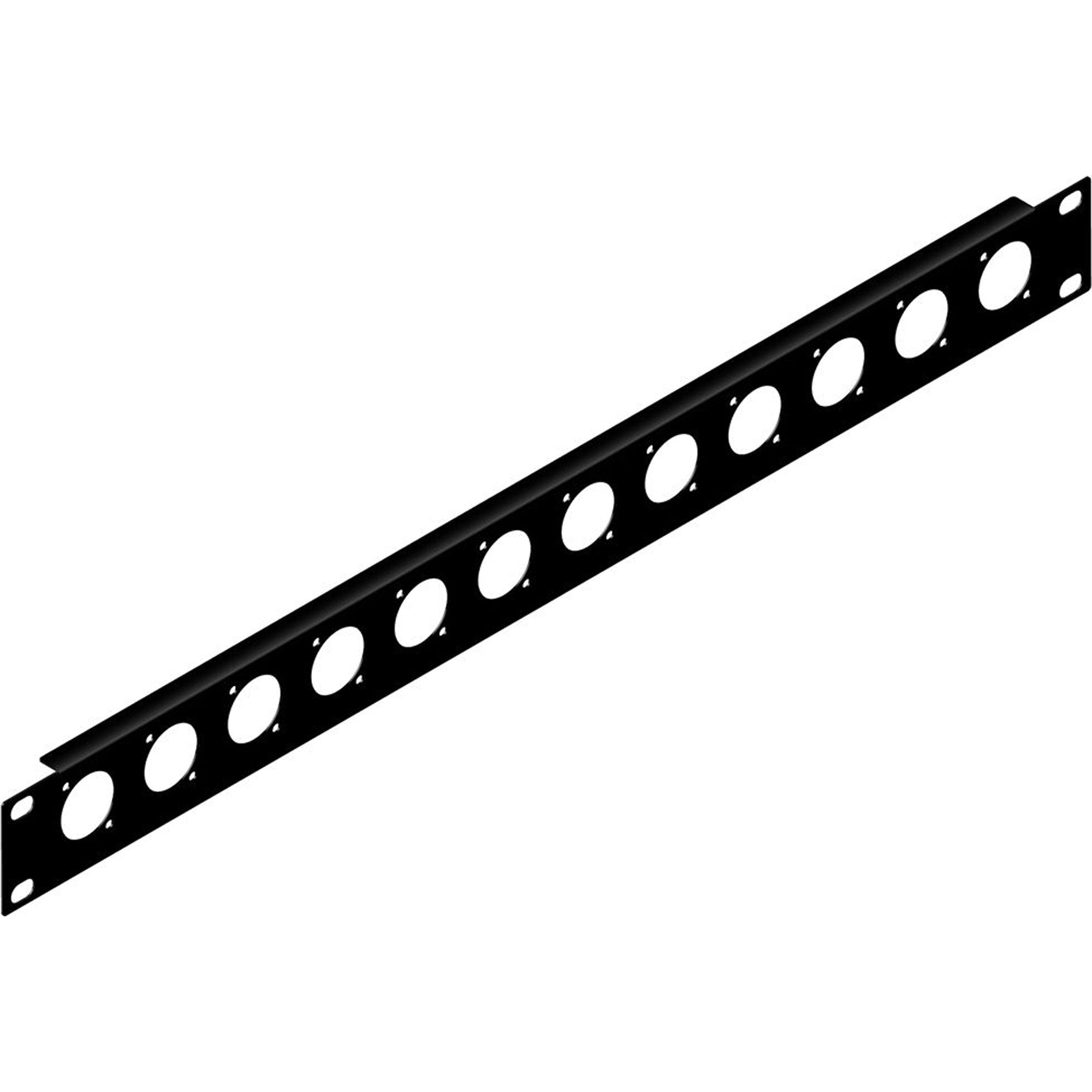 Penn Elcom R1269/1UK/12 Rack Panel Punched for Neutrik D-Style Connectors (1U, 12 Hole)