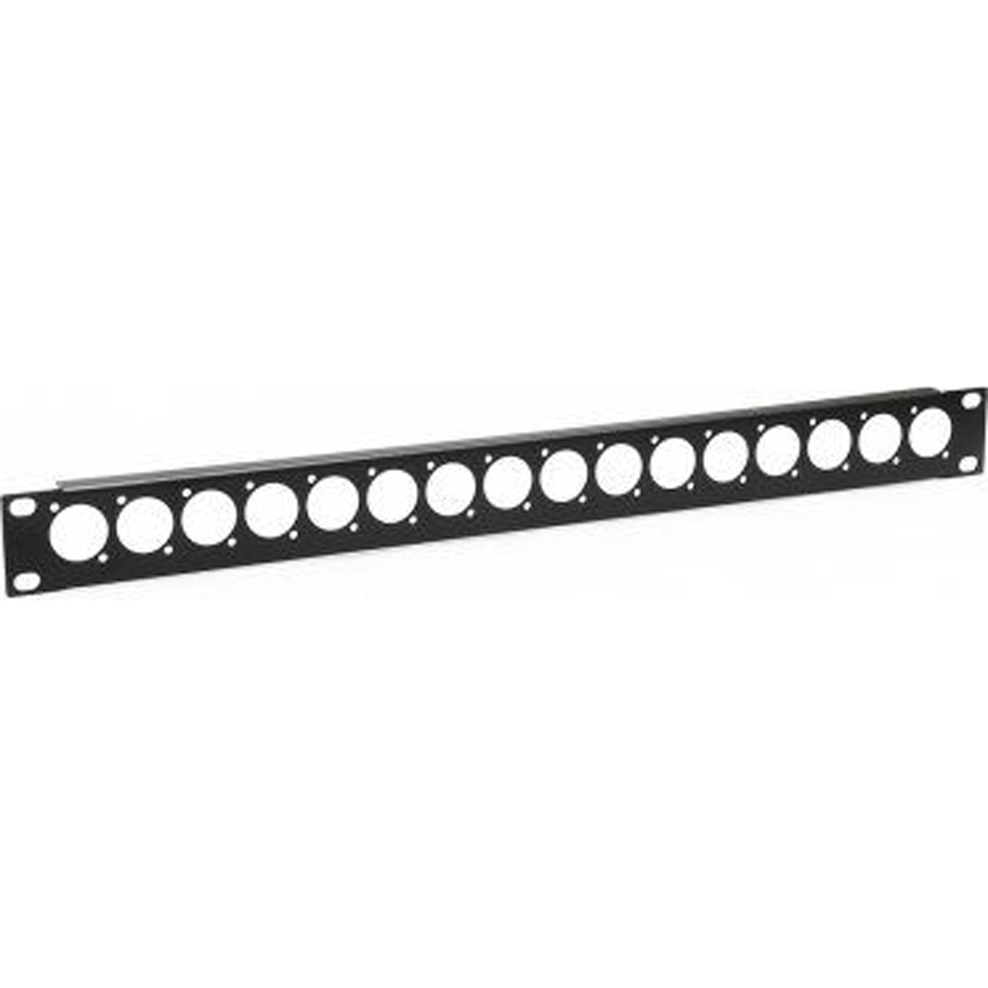 Penn Elcom R1269/1UK/16 Rack Panel Punched for Neutrik D-Style Connectors (1U, 16 Hole)
