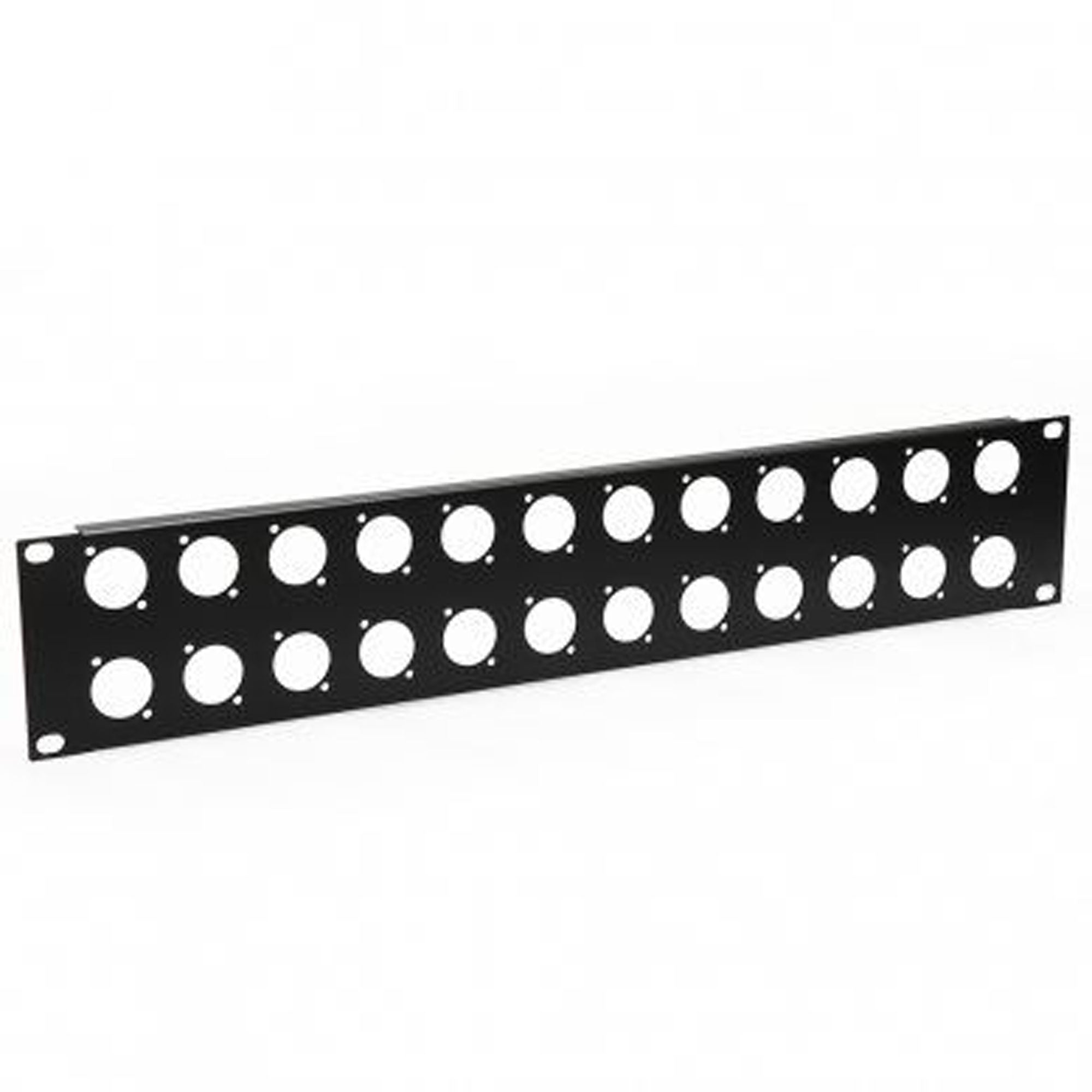 Penn Elcom R1269/2UK/24 Rack Panel Punched for Neutrik D-Style Connectors (2U, 24 Hole)