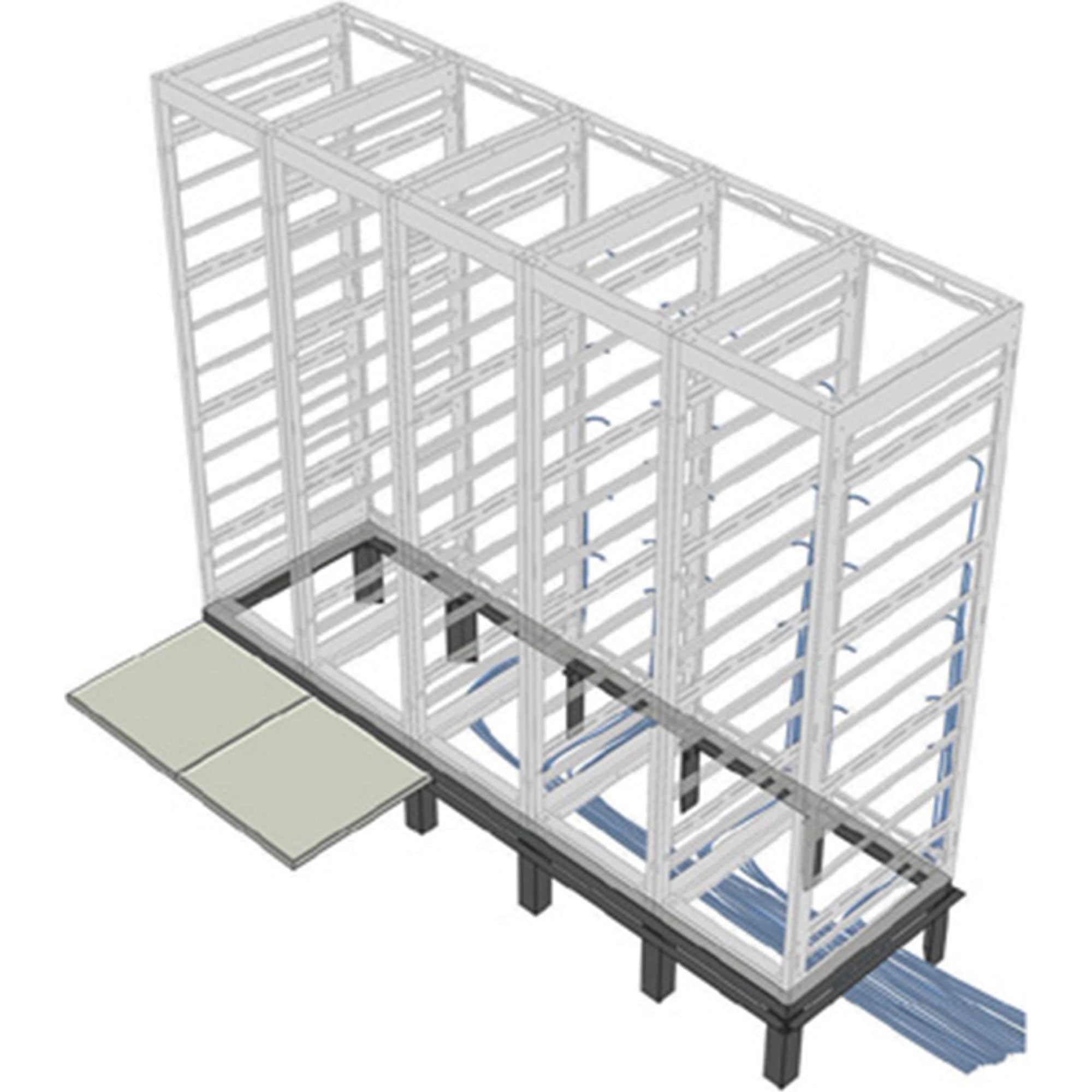 Middle Atlantic RIB-4-GRK-36B Riser Base for 36" Deep GRK Racks (4 Bay)
