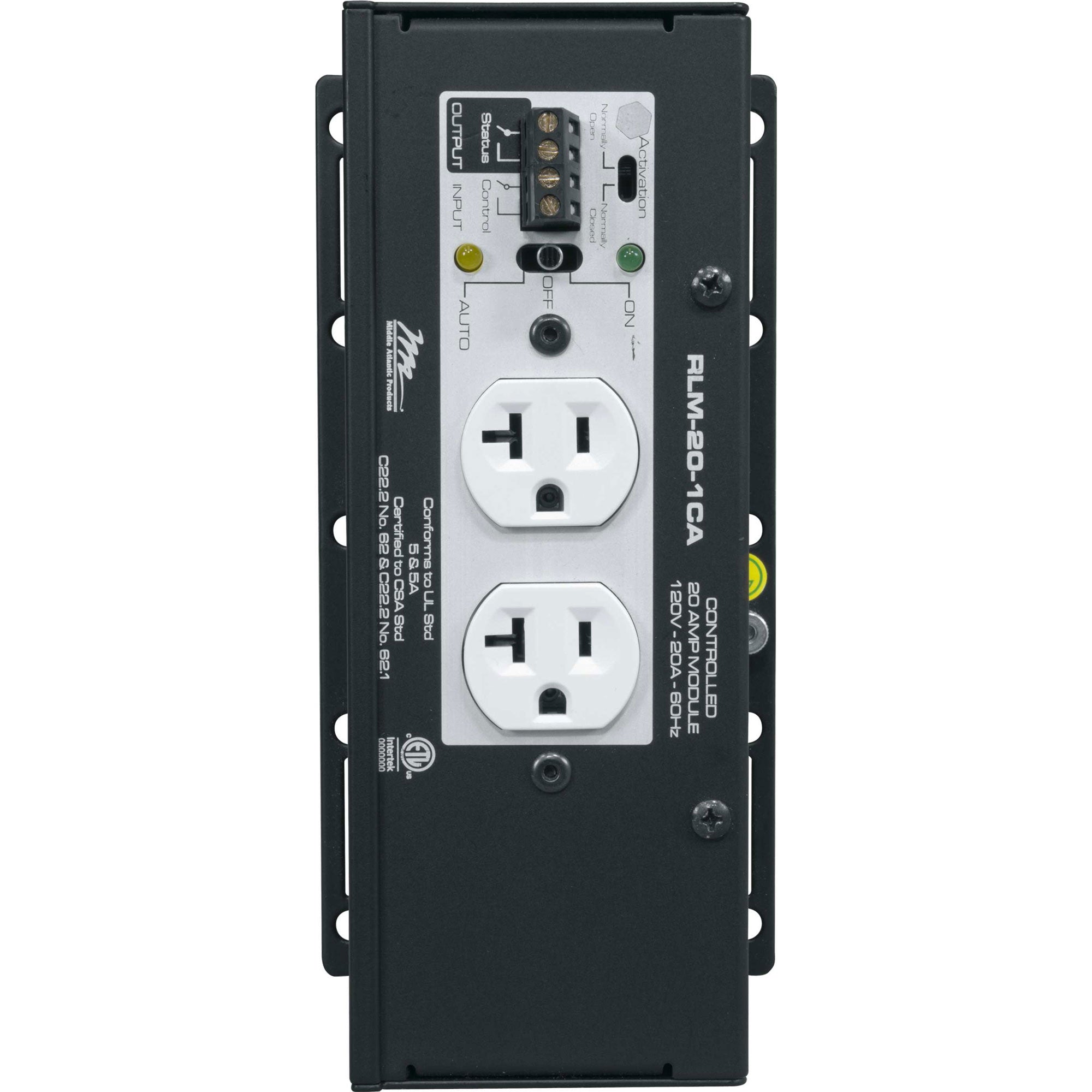 Middle Atlantic RLM-20-1CA Stand-Alone Switchable Power Module