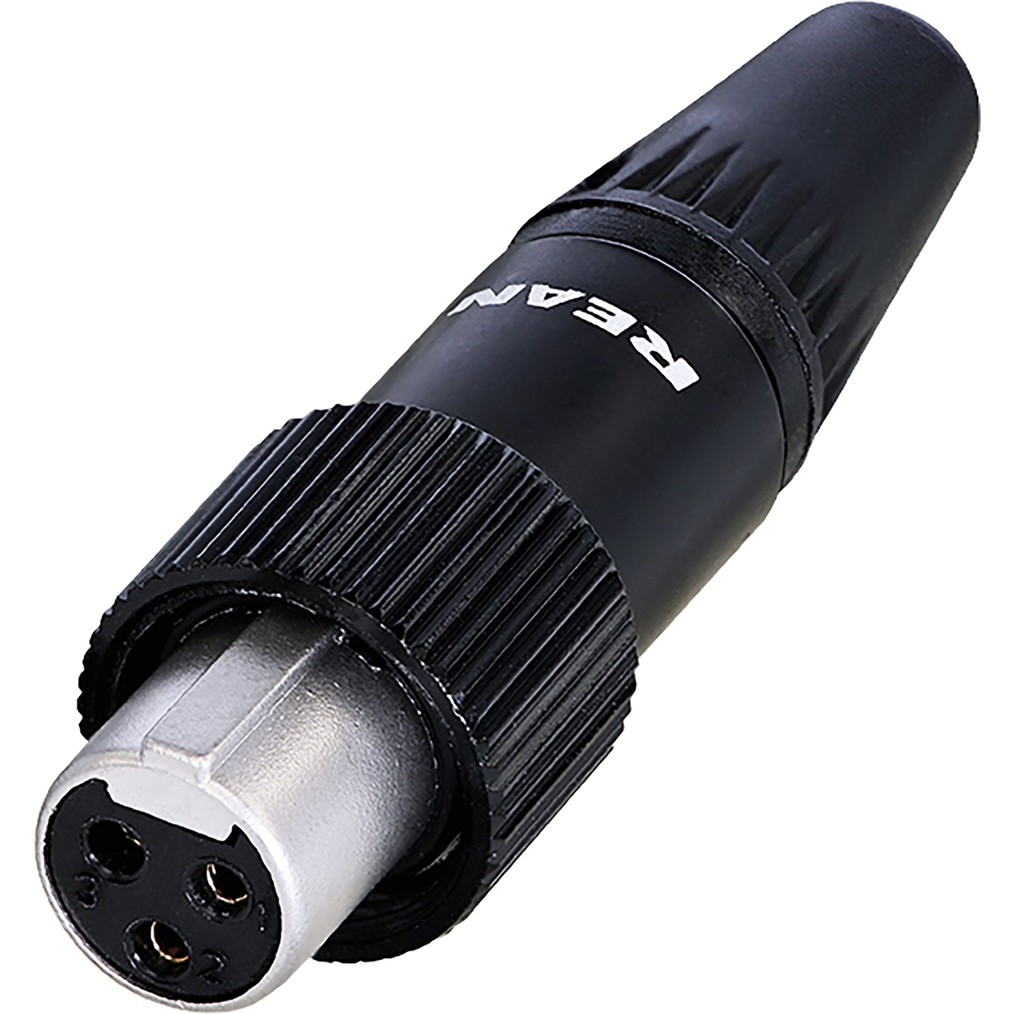 Neutrik Rean RT3FCT-B Screw Locking Female 3-Pin Tiny XLR Connector (Black/Gold, Box of 100)