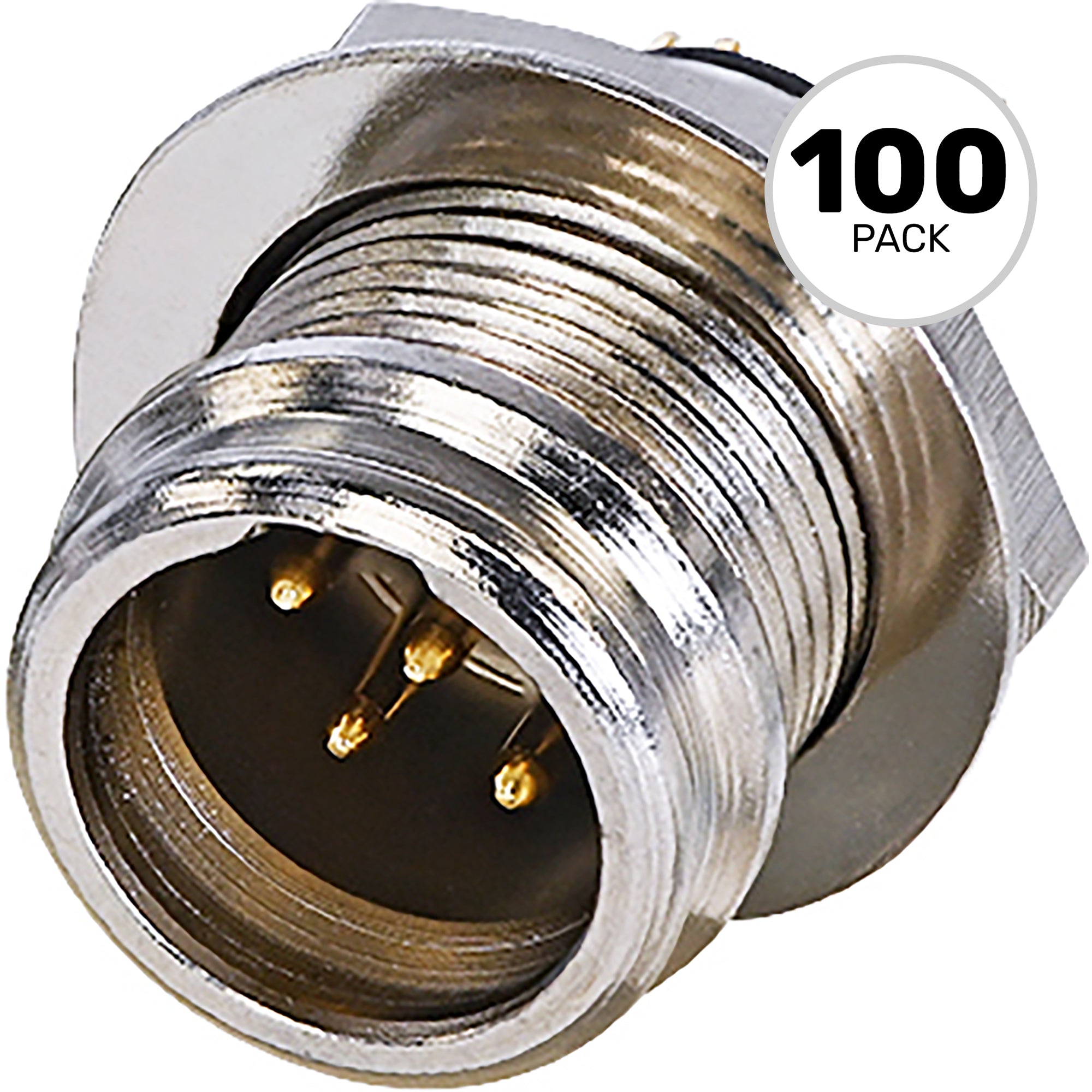 Neutrik Rean RT5MP Male 5-Pin Tiny XLR Chassis Connector (Nickel/Gold, Box of 100)