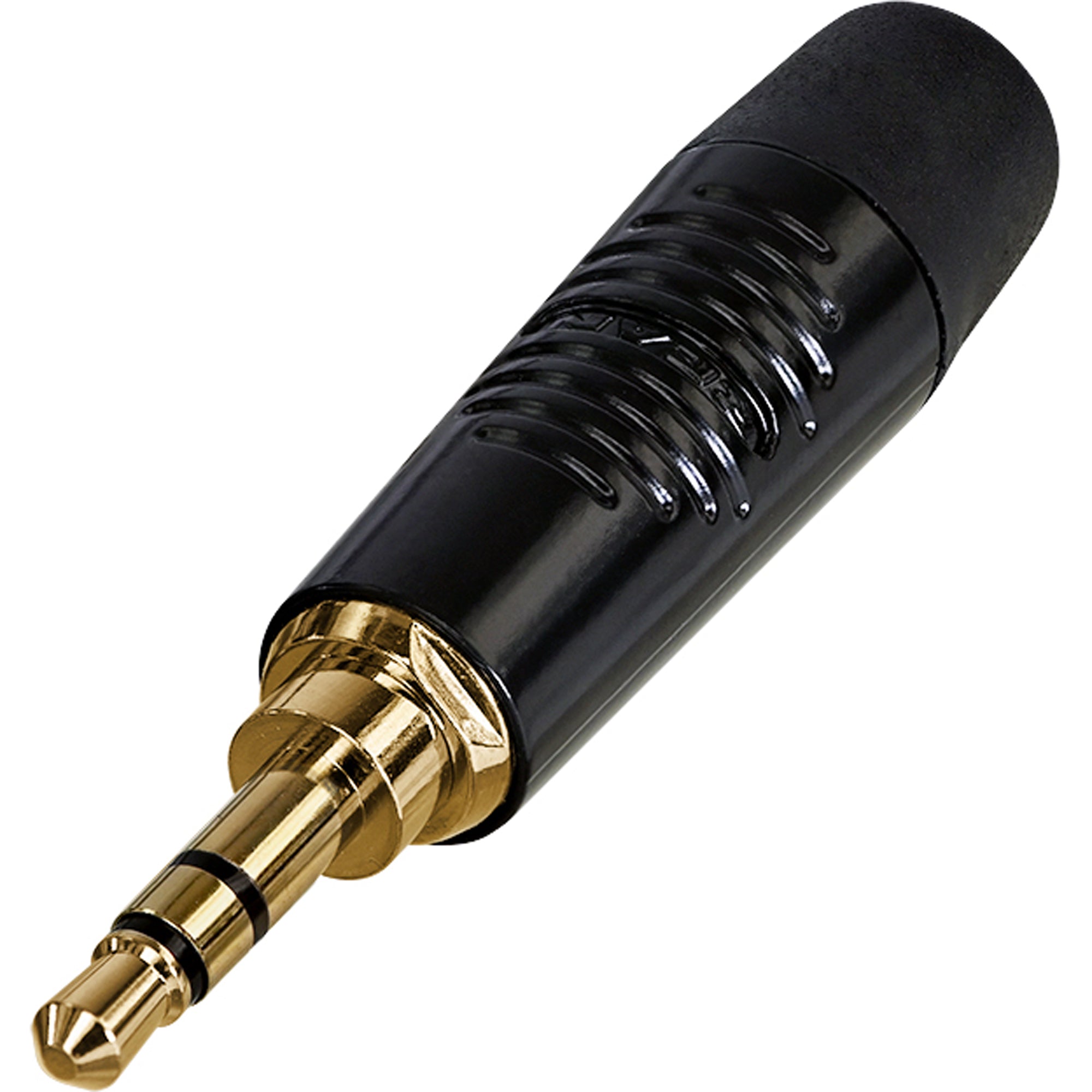 Neutrik Rean RTP3C-B 3.5mm TRS Stereo Phone Plug (Black/Gold)