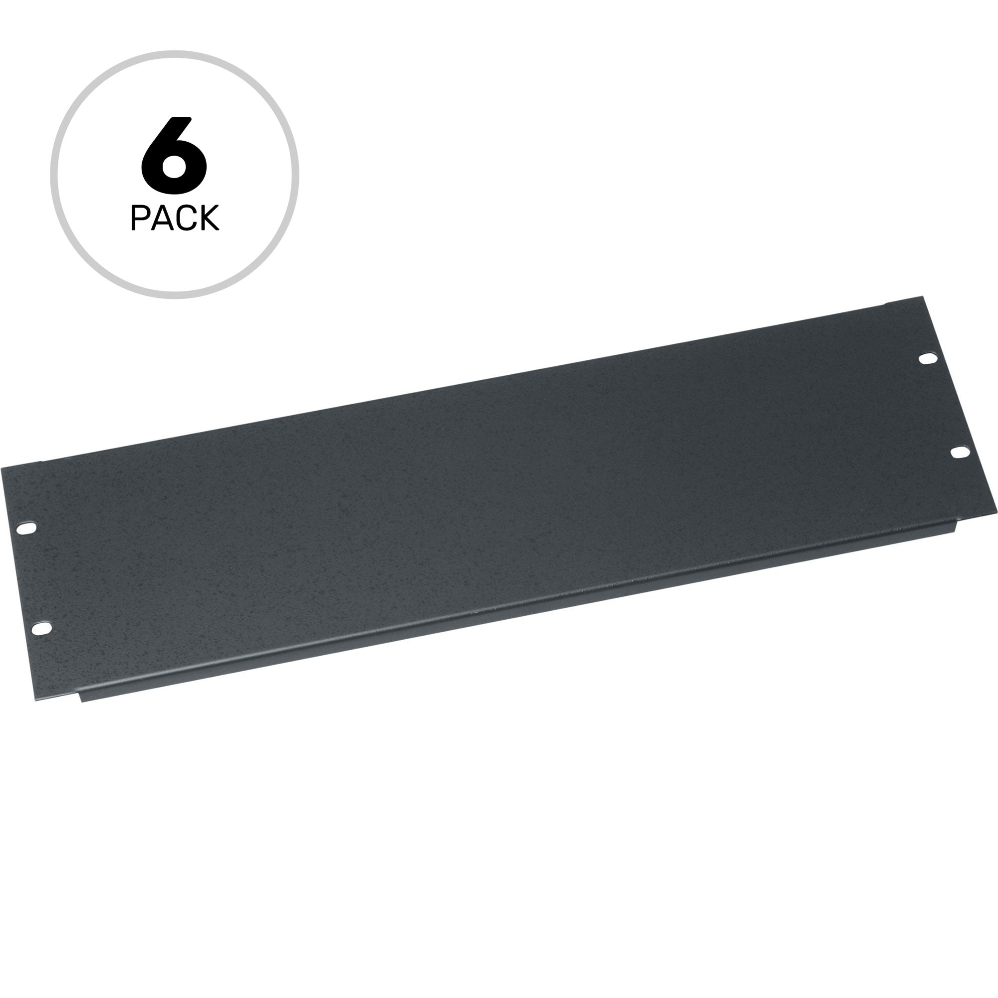 Middle Atlantic SB3-CP6 Flanged Steel Blank Rack Panel 3U (6 Pack)