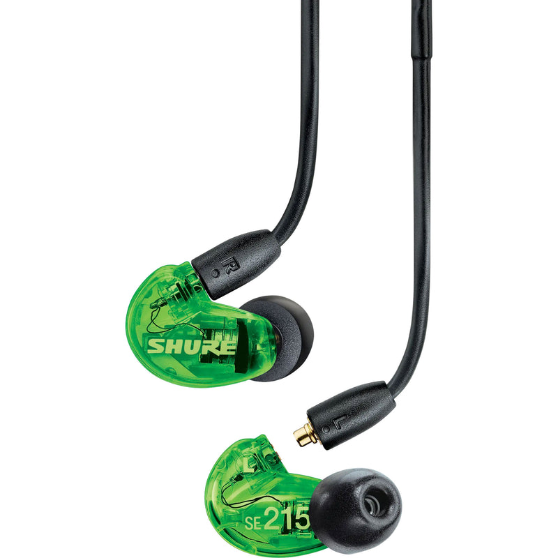 Shure SE215 Pro Professional Sound Isolating Earphones (Green)