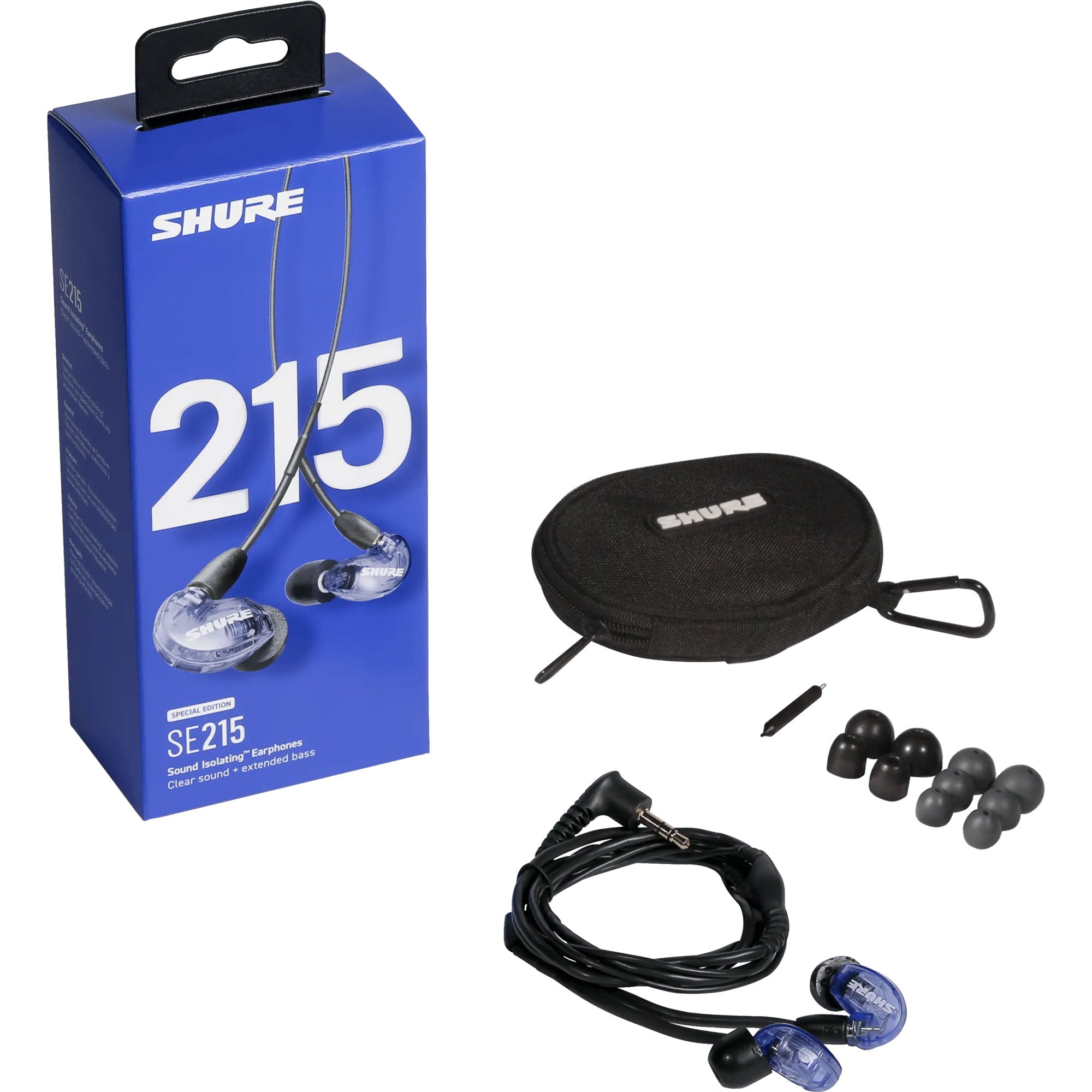 Shure SE215 Pro Professional Sound Isolating Earphones (Purple)