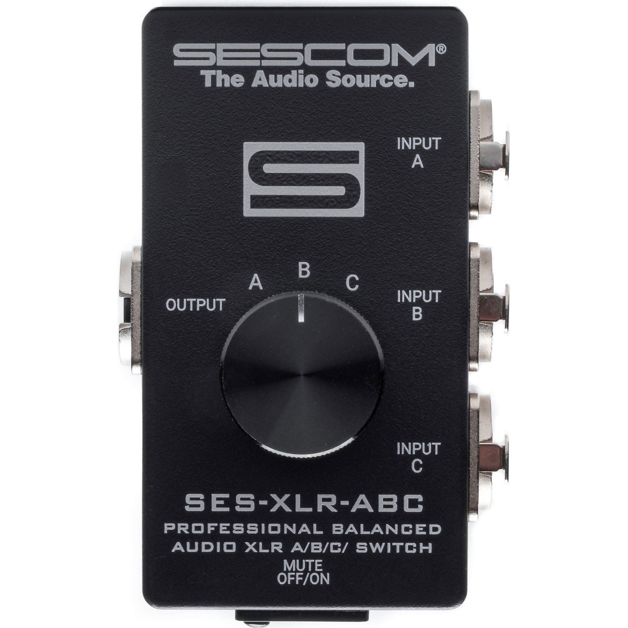 Sescom SES-XLR-ABC Balanced Audio Pro-Grade XLR A/B/C Passive Switch