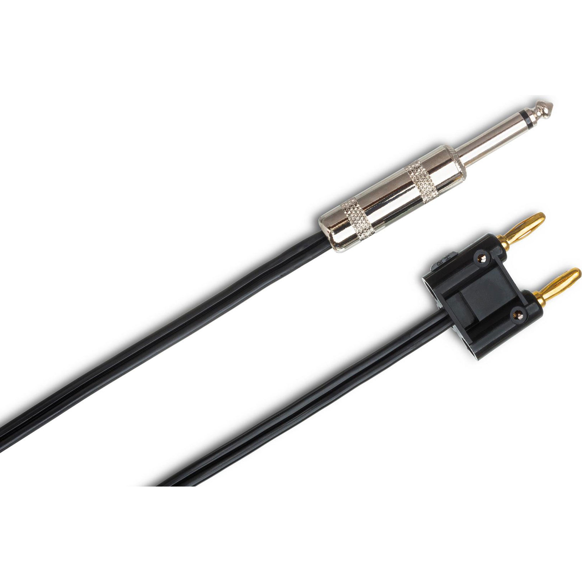 Hosa SKZ-650BN 1/4" TS to Dual Banana 16 AWG Zip-Style Speaker Cable (50')