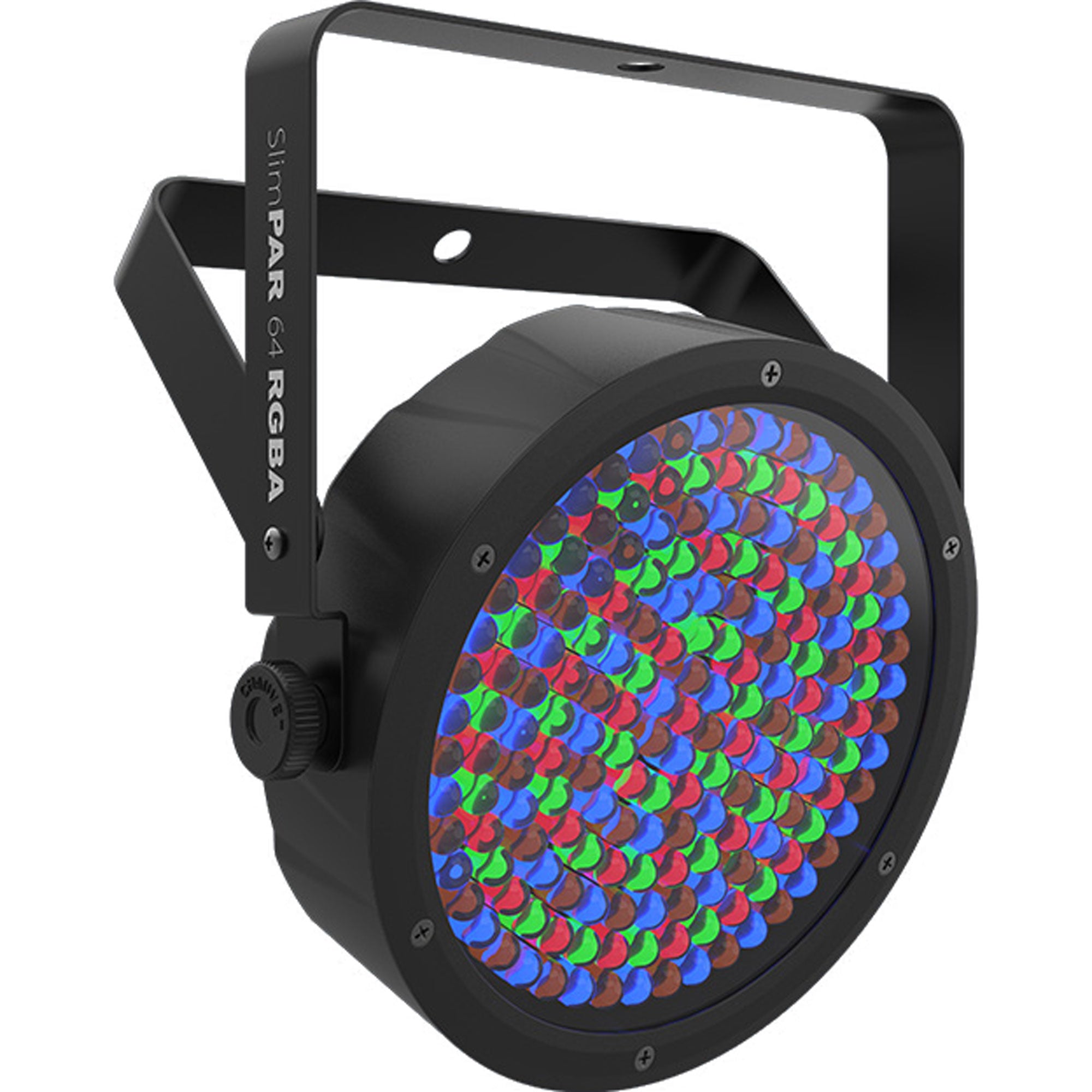 Chauvet DJ SlimPAR 64 RGBA Low-Profile LED PAR Wash Light with DMX Control (Black)