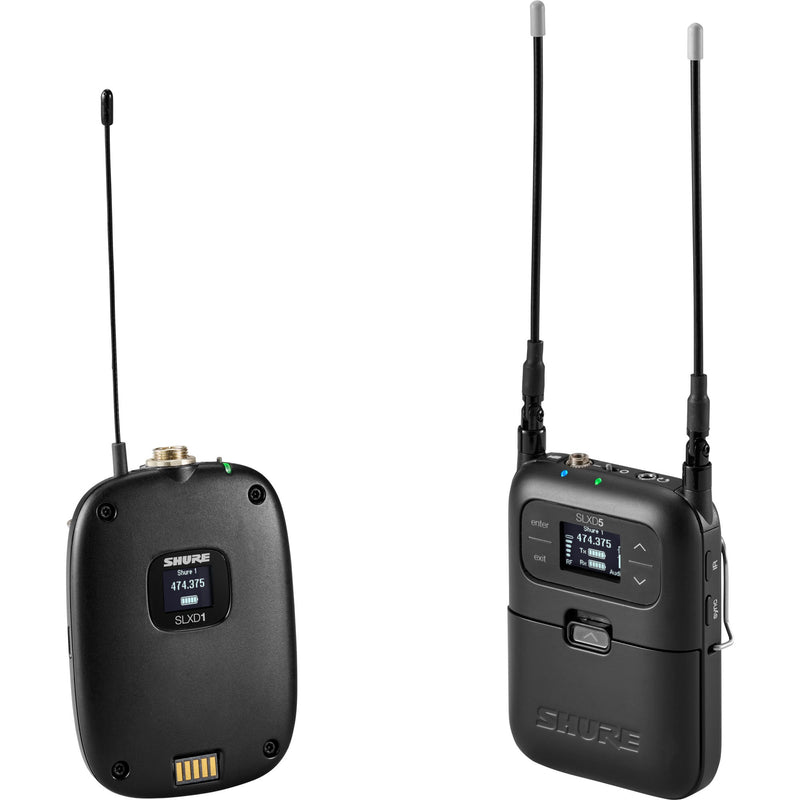 Shure SLXD15 Digital Camera-Mount Wireless System with Bodypack (J52: 558-602 + 614-616 MHz)