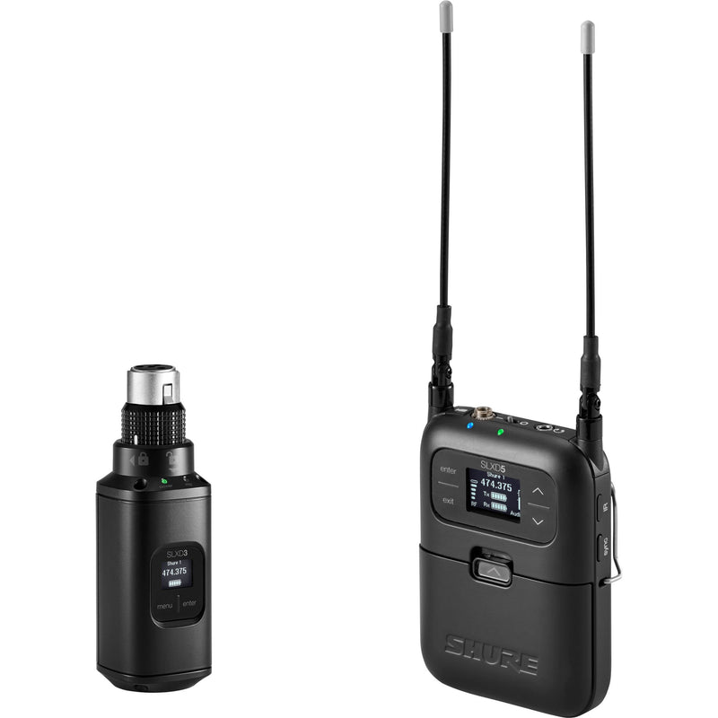 Shure SLXD35 Digital Camera-Mount Wireless Plug-On Transmitter System (J52: 558-602 + 614-616 MHz)