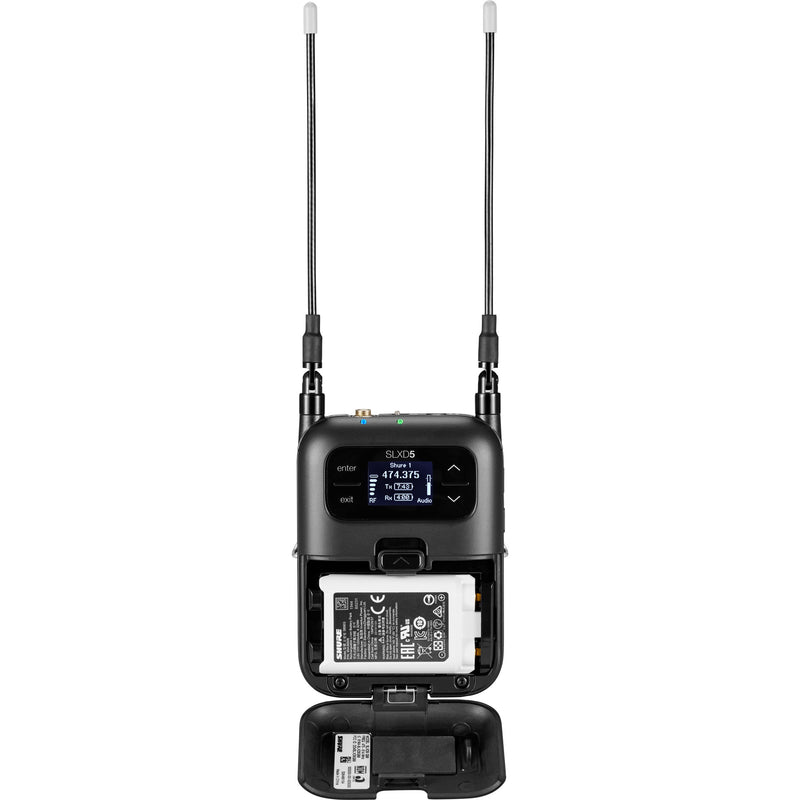 Shure SLXD5 Digital Camera-Mount Wireless Microphone Receiver (G58: 470-514 MHz)