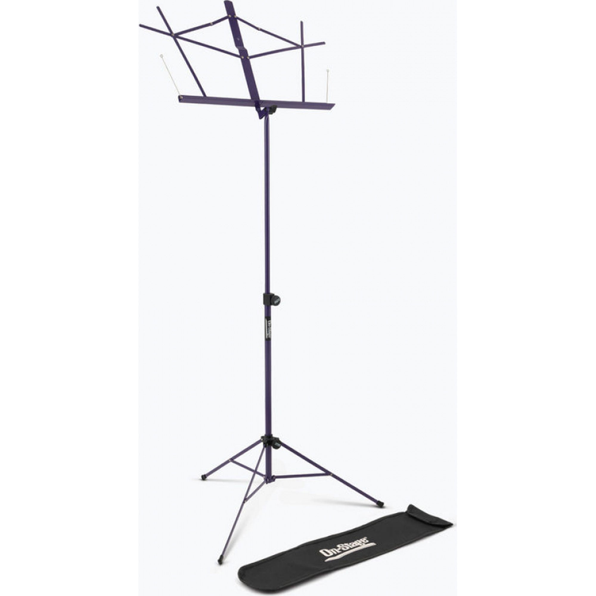 On-Stage SM7122PB Compact Sheet Music Stand with Bag (Purple)