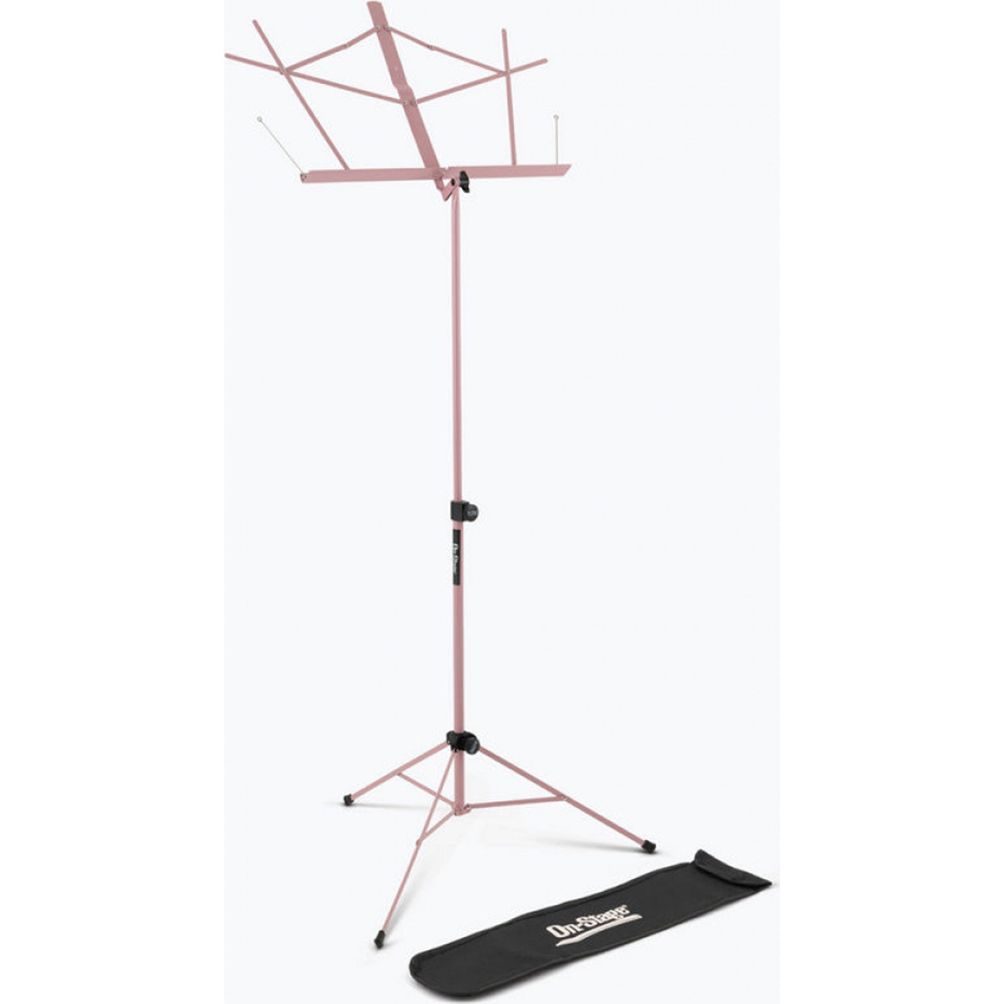 On-Stage SM7122PKB Compact Sheet Music Stand with Bag (Pink)