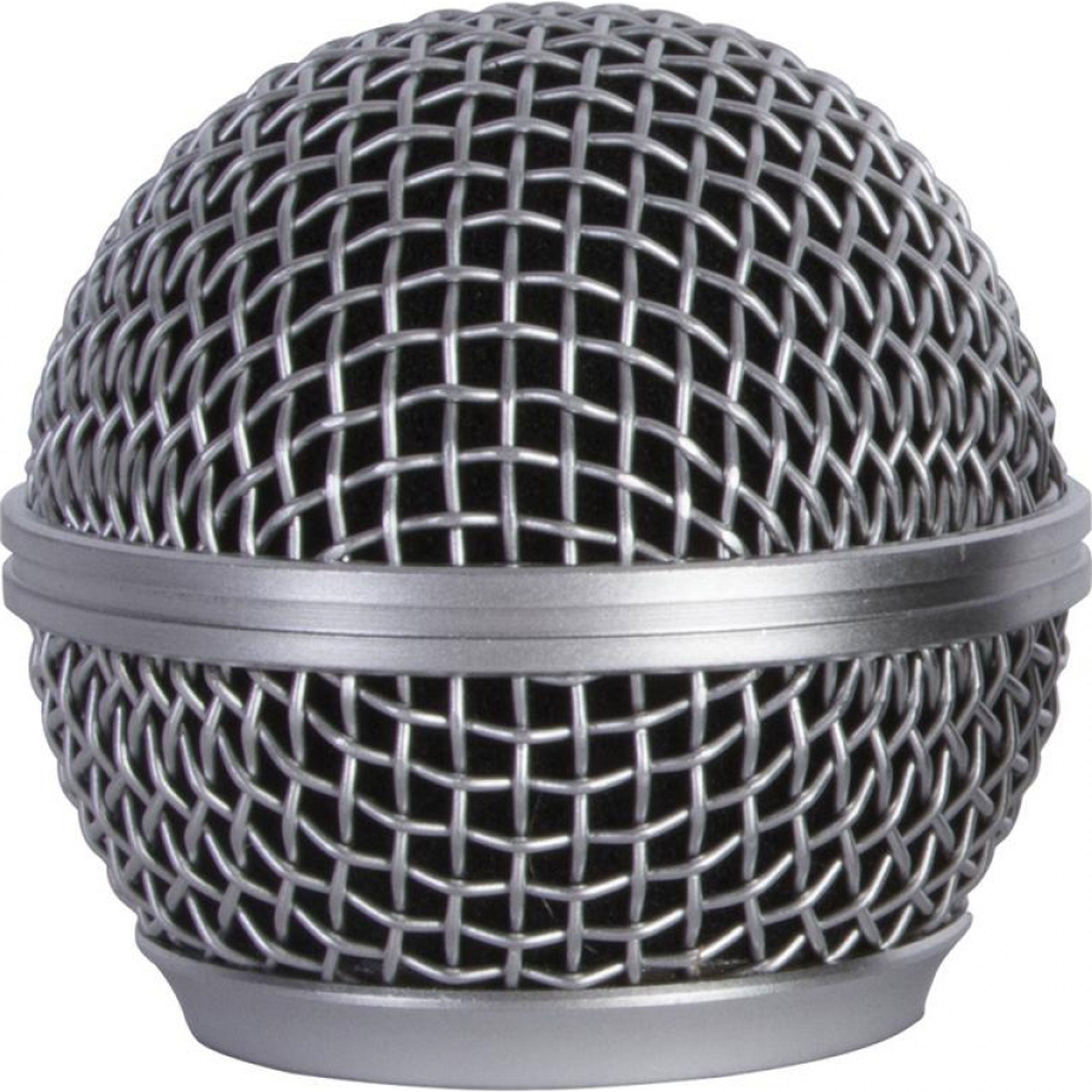 On-Stage SP58 Replacement Steel Mesh Grille for Round Capsule Handheld Microphones (Grey)