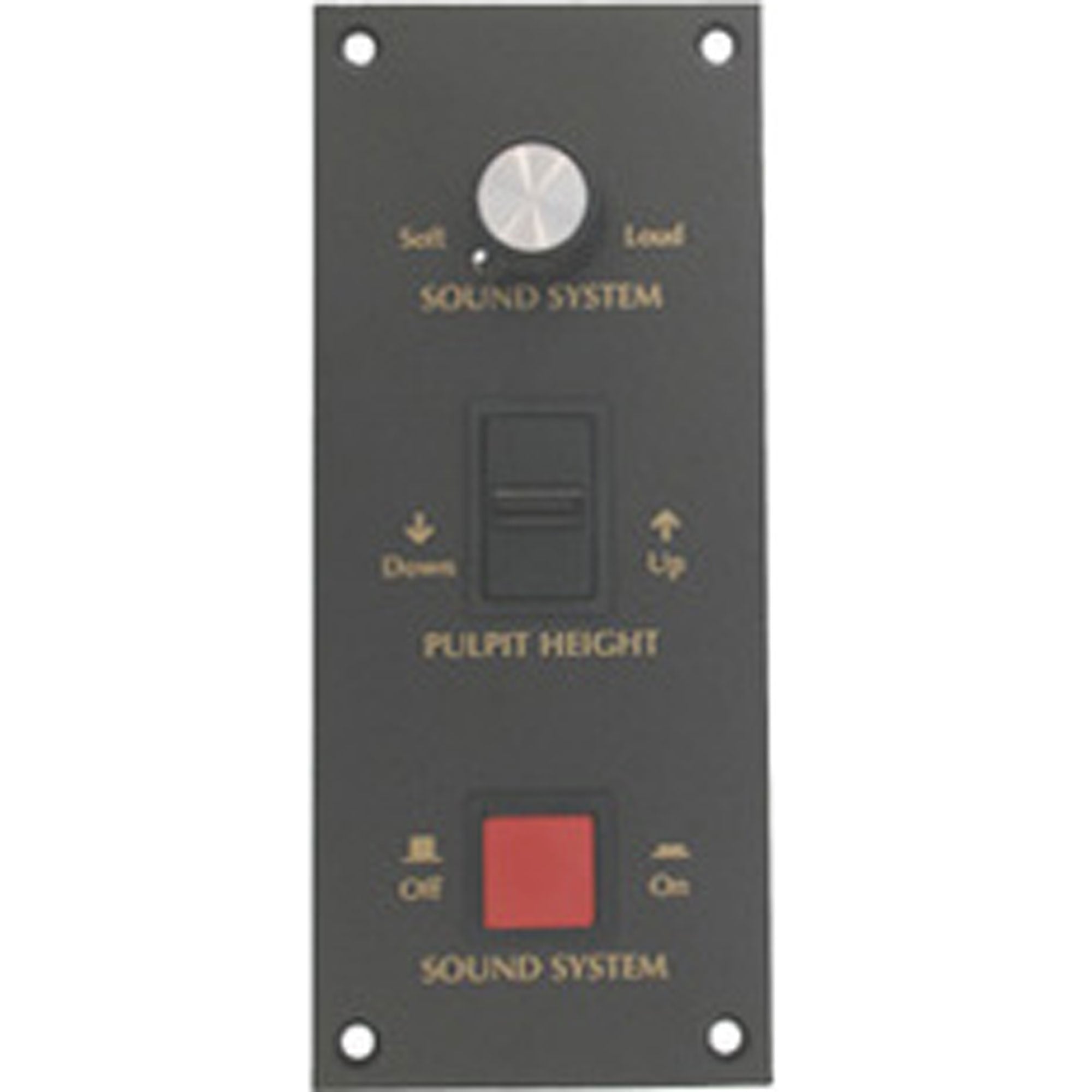 Emtech SPC3-IVIE Sound System On/Off, Pulpit Up/Down & Volume Control for Ivie Mixer