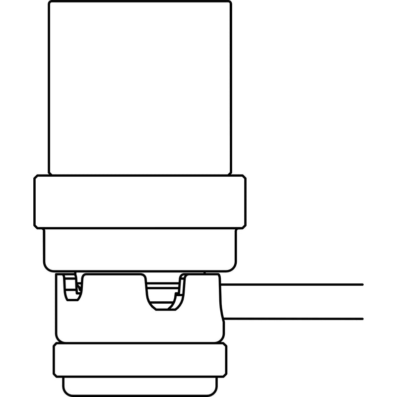 SquarePlug SPXA-MBK Low-Profile 90° Heavy-Duty Metal 3-Pin Male XLR Connector (Black)