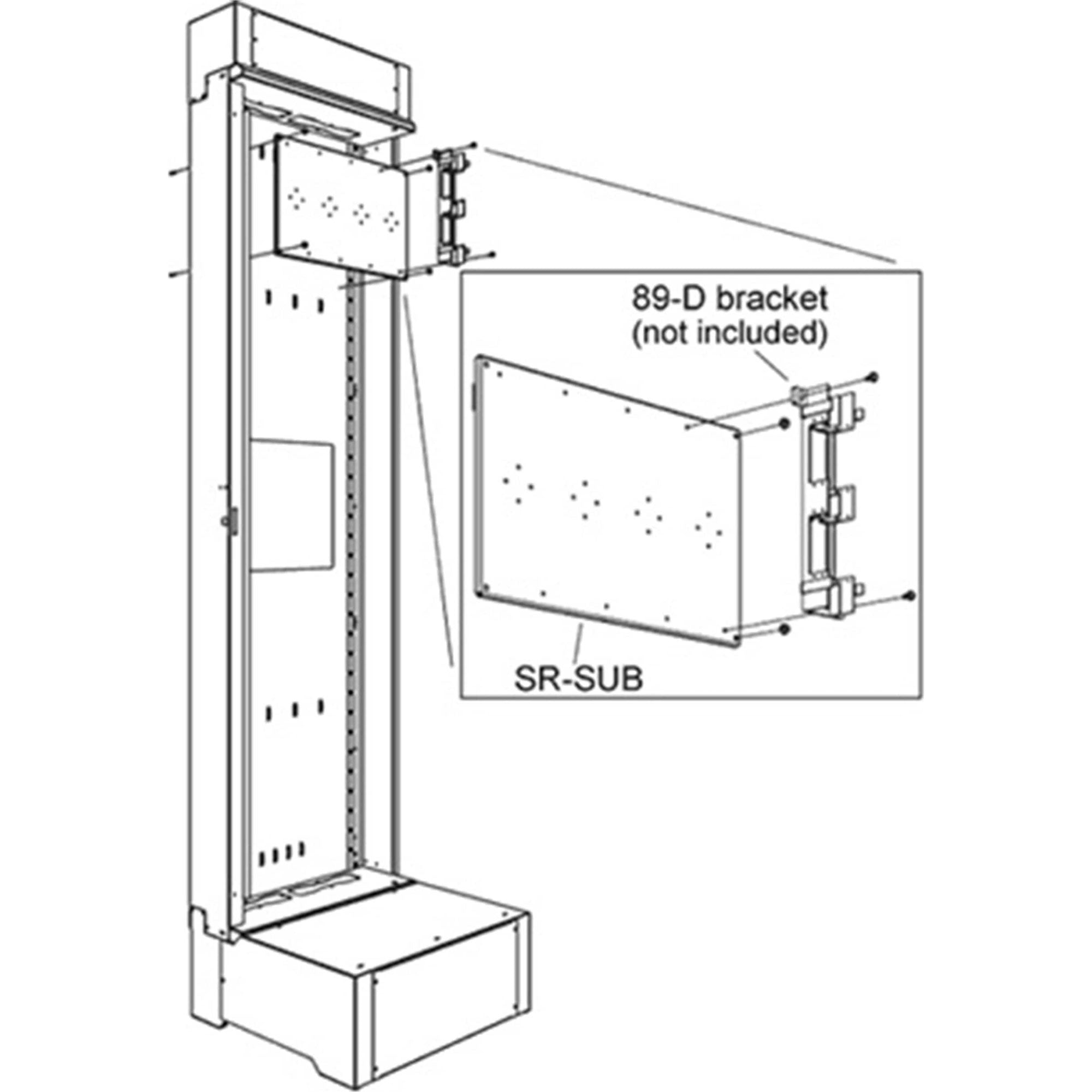 Middle Atlantic SR-SUB Sub-Plate Mounting Kit