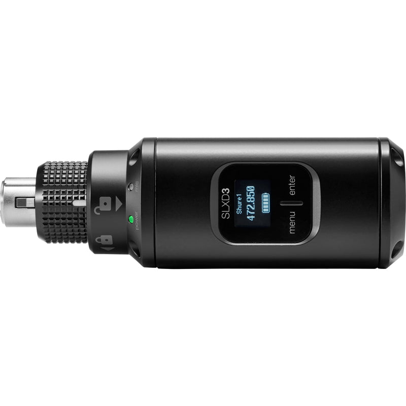 Shure SLXD3 Digital Plug-On XLR Transmitter (J52: 558-602 + 614-616 MHz)