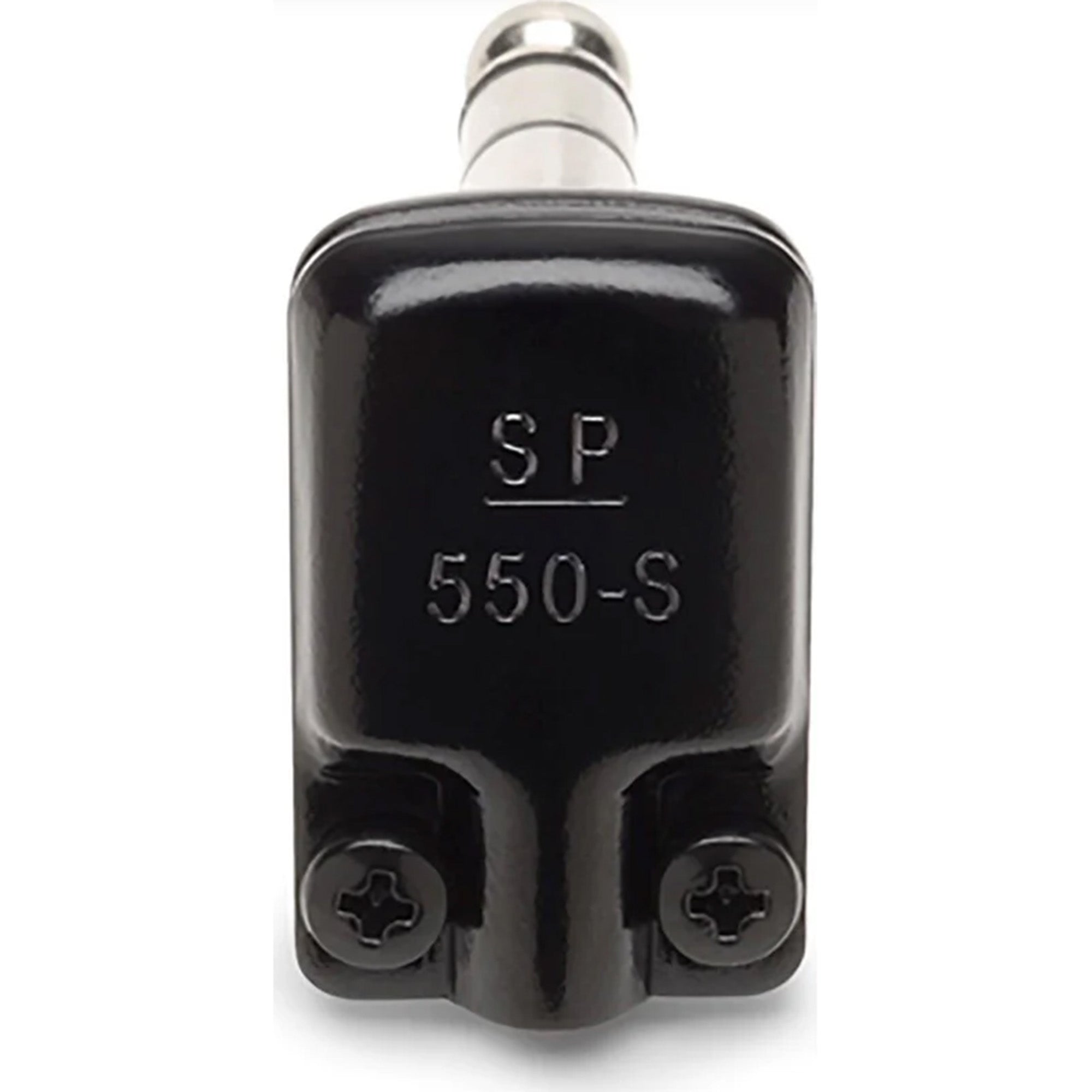 SquarePlug SP550-SBK Compact Pancake Right-Angle 1/4" TRS Stereo Cable Plugs (Black, 10 Pack)