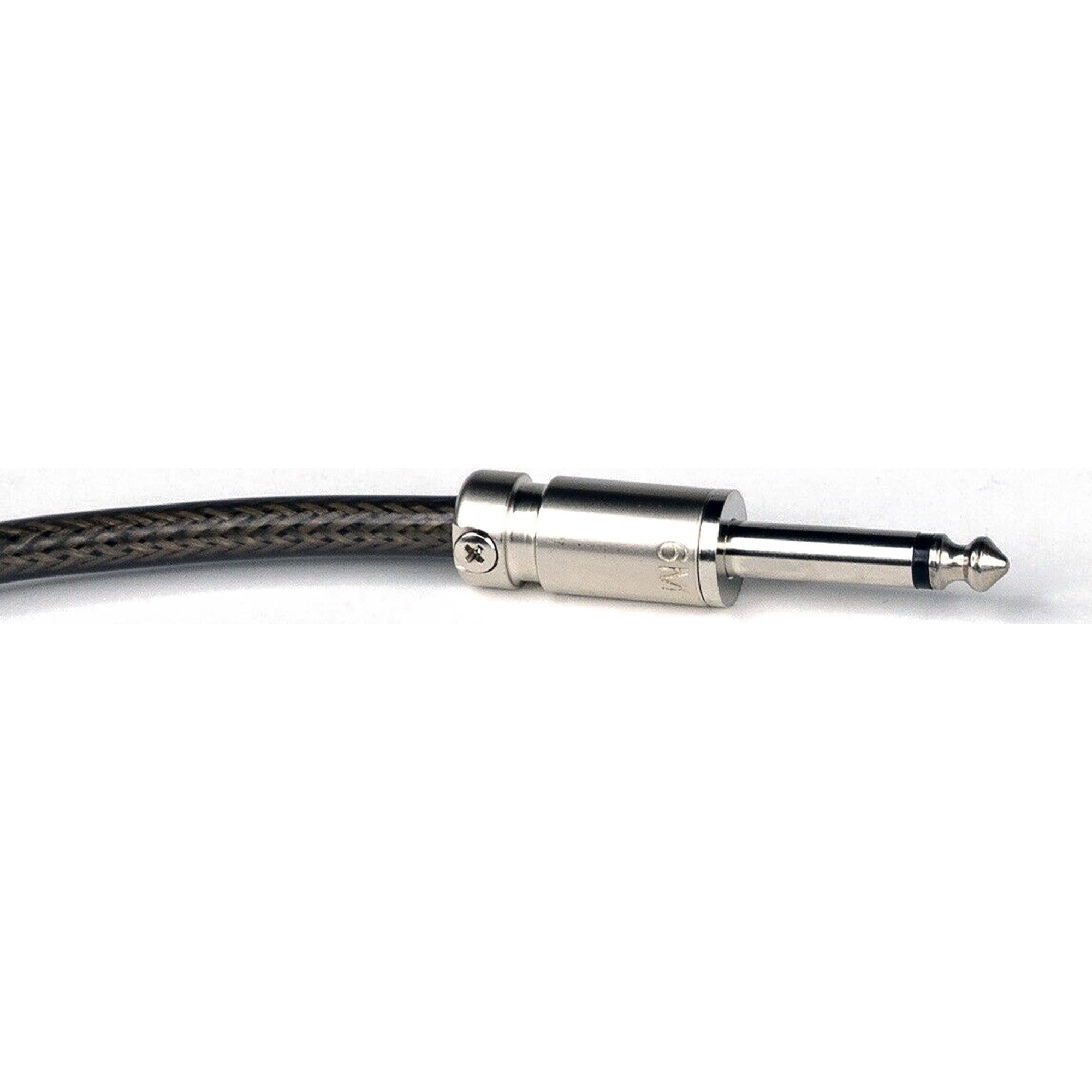 SquarePlug SPS6M Compact Medium Straight 1/4" TS Mono Cable Plug (Matte Nickel)