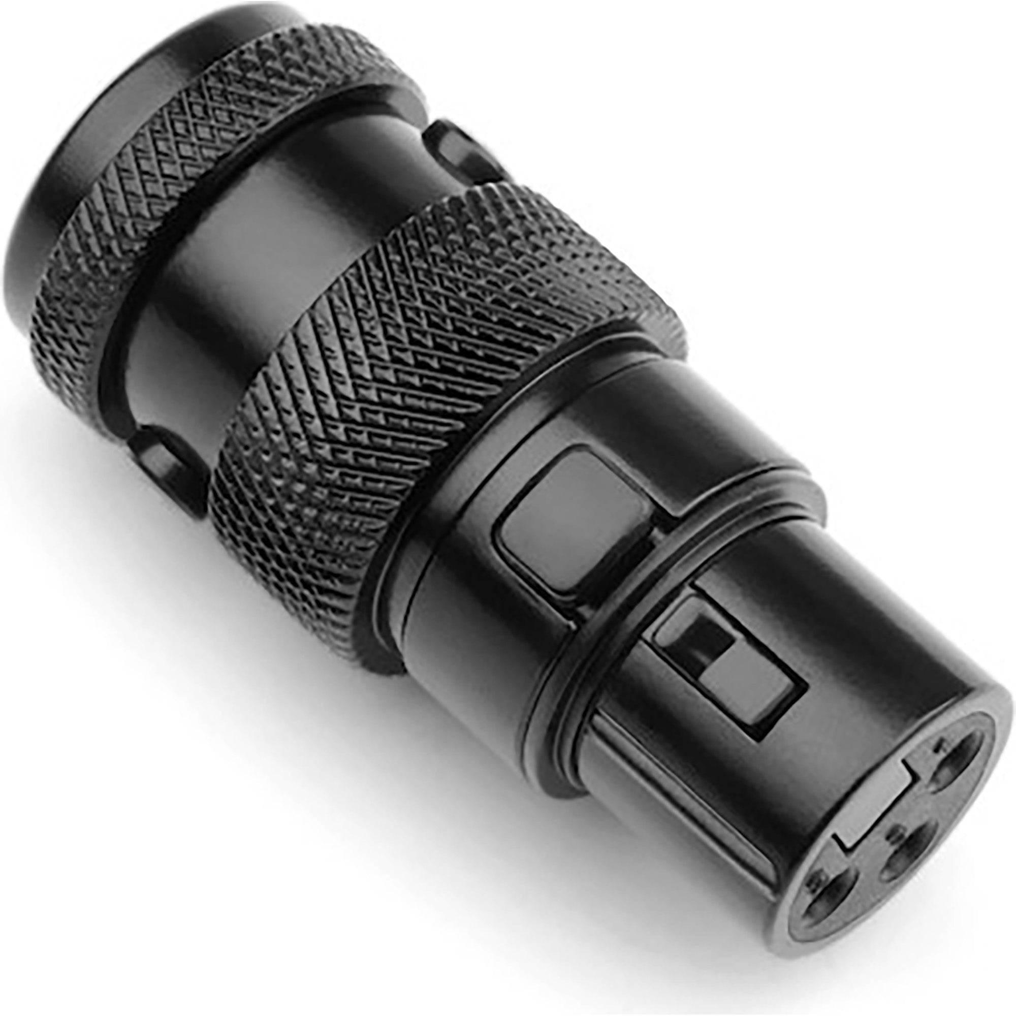 SquarePlug SPX-FBK Low-Profile Heavy-Duty All Metal 3-Pin Female XLR Connectors (Black, 100 Pack)