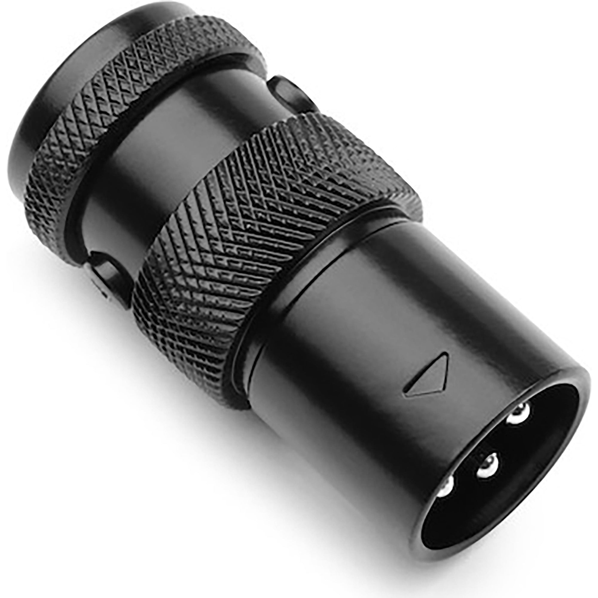 SquarePlug SPX-MBK Low-Profile Heavy-Duty All Metal 3-Pin Male XLR Connectors (Black, 10 Pack)