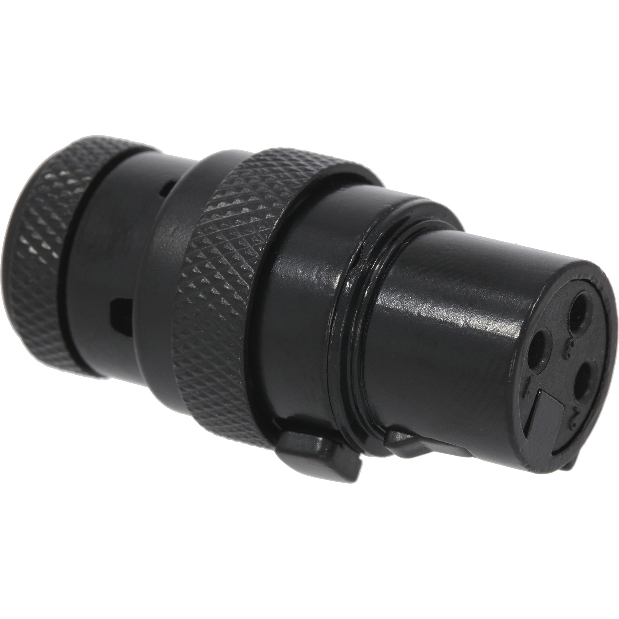 SquarePlug SPXA-FBK Low-Profile 90° Heavy-Duty Metal 3-Pin Female XLR Connectors (Black, 10 Pack)