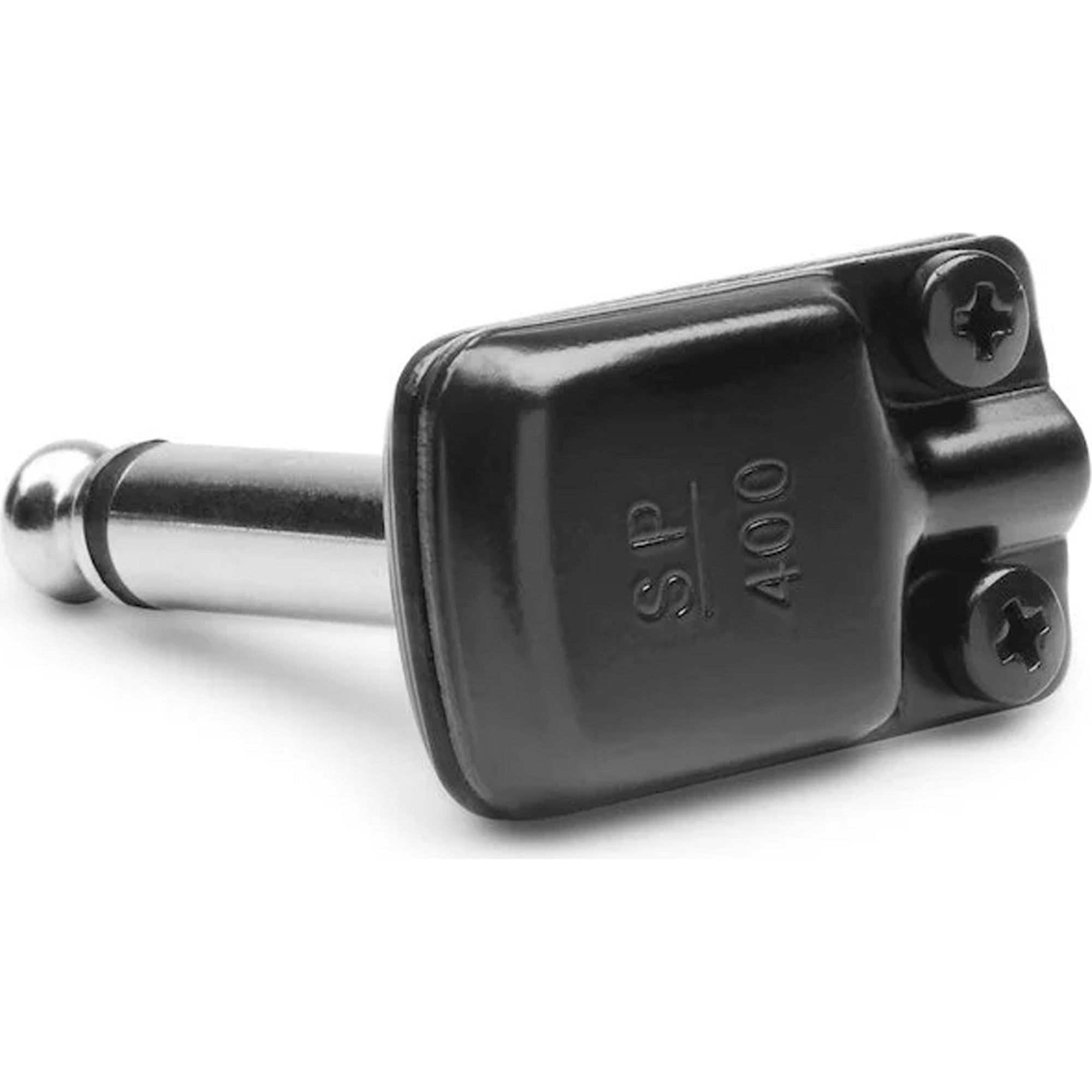 SquarePlug SP400BK Compact Pancake Right-Angle 1/4" TS Mono Cable Plugs (Black, 100 Pack)