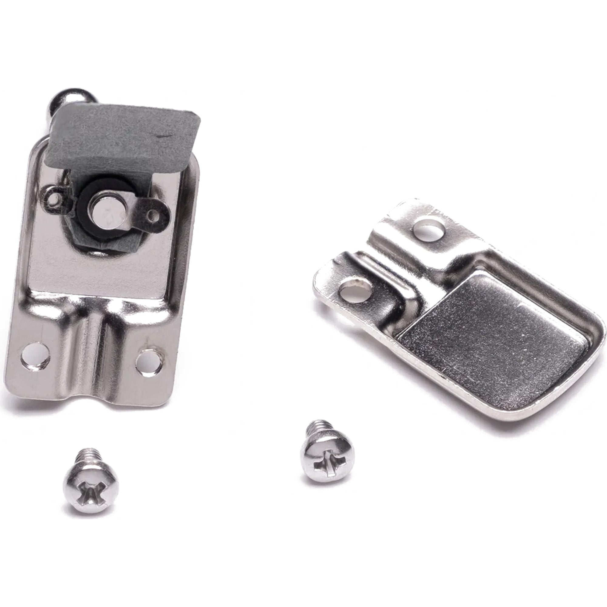 SquarePlug SP400 Compact Pancake Right-Angle 1/4" TS Mono Cable Plugs (Matte Nickel, 100 Pack)