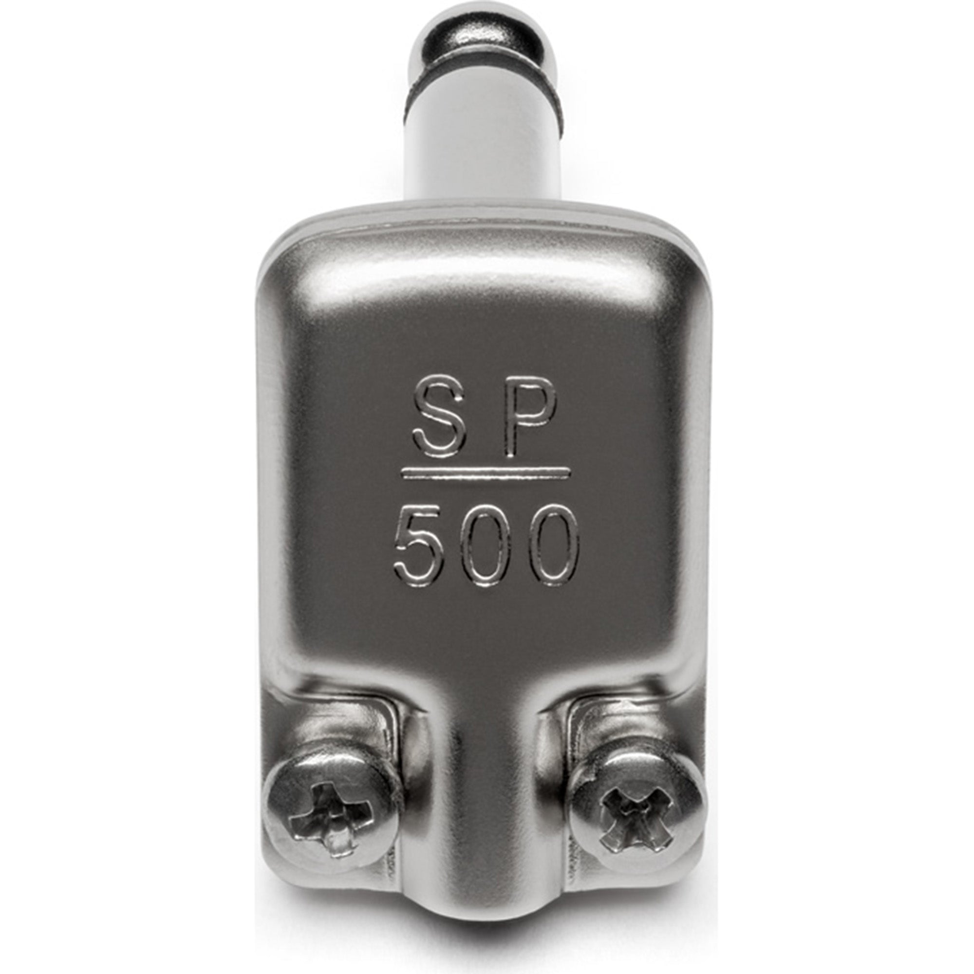 SquarePlug SP500 Compact Pancake Right-Angle 1/4" TS Mono Cable Plugs (Matte Nickel, 10 Pack)