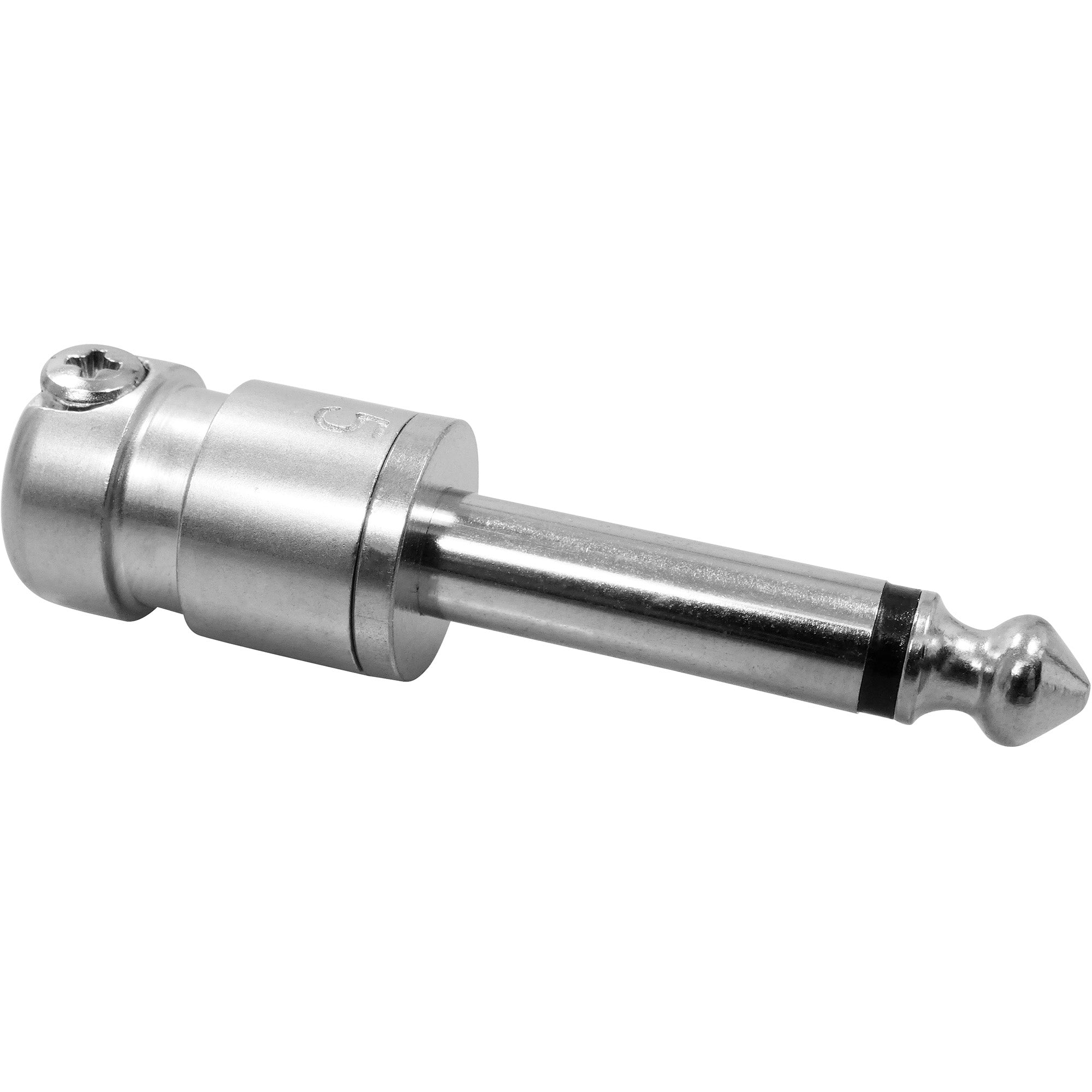 SquarePlug SPS5 Compact Short Straight 1/4" TS Mono Cable Plug (Matte Nickel)