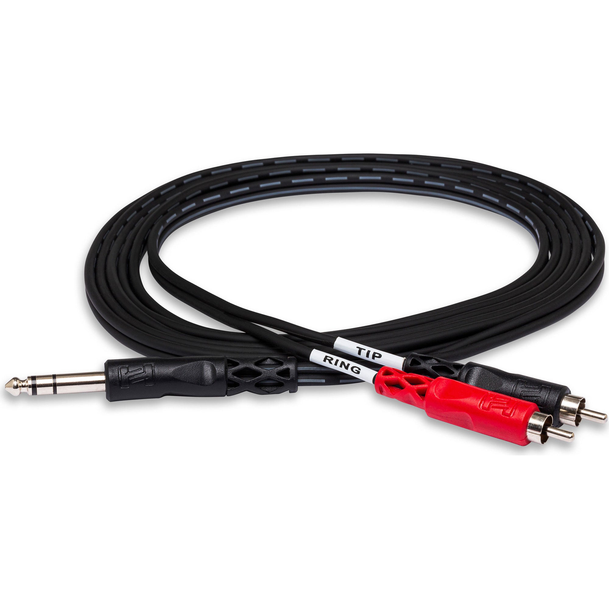 Hosa TRS-202 1/4" TRS to Dual RCA Insert Cable (6.6')