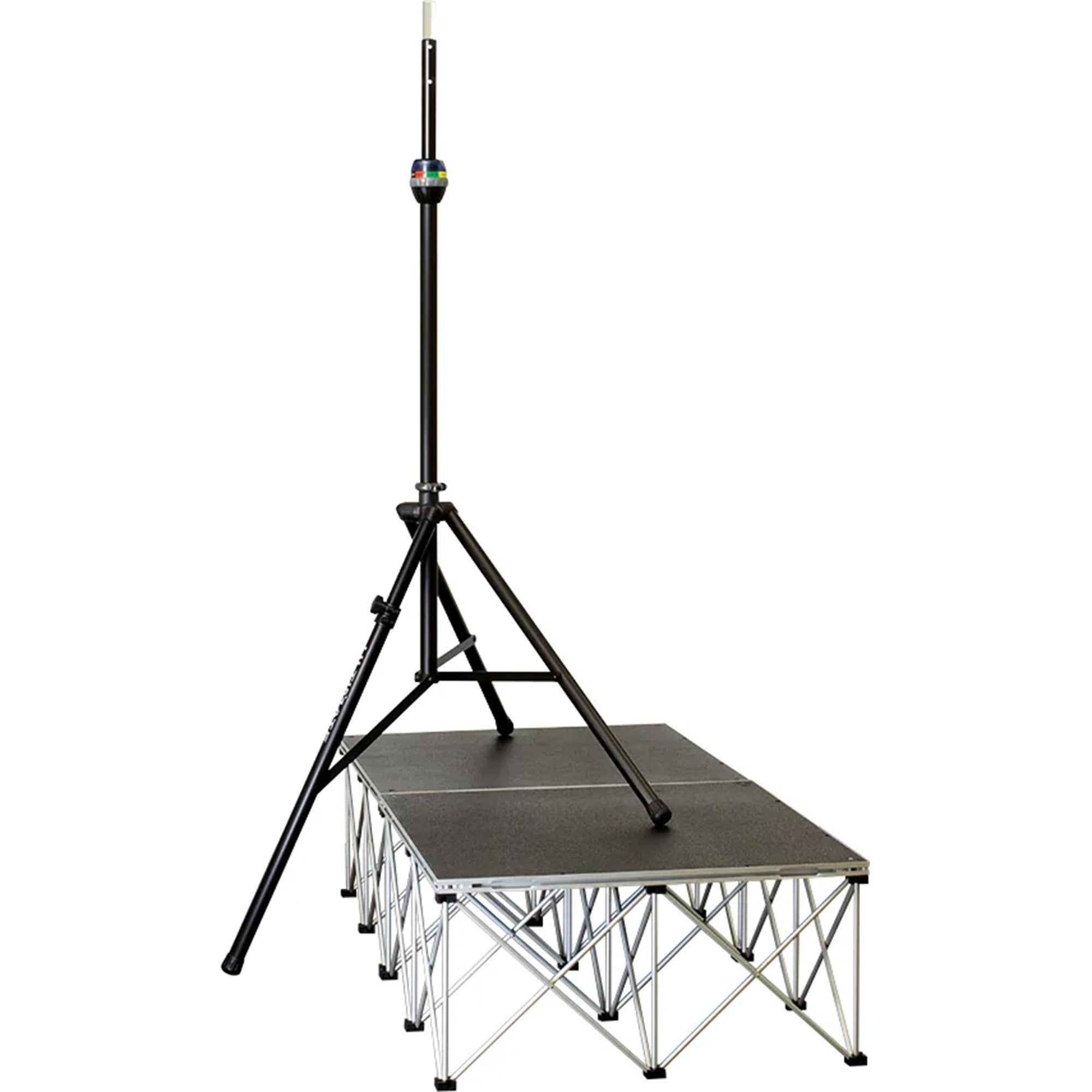 Ultimate Support TS-99BL Tall Aluminum Tripod Speaker Stand with Leveling Leg (Matte Black)