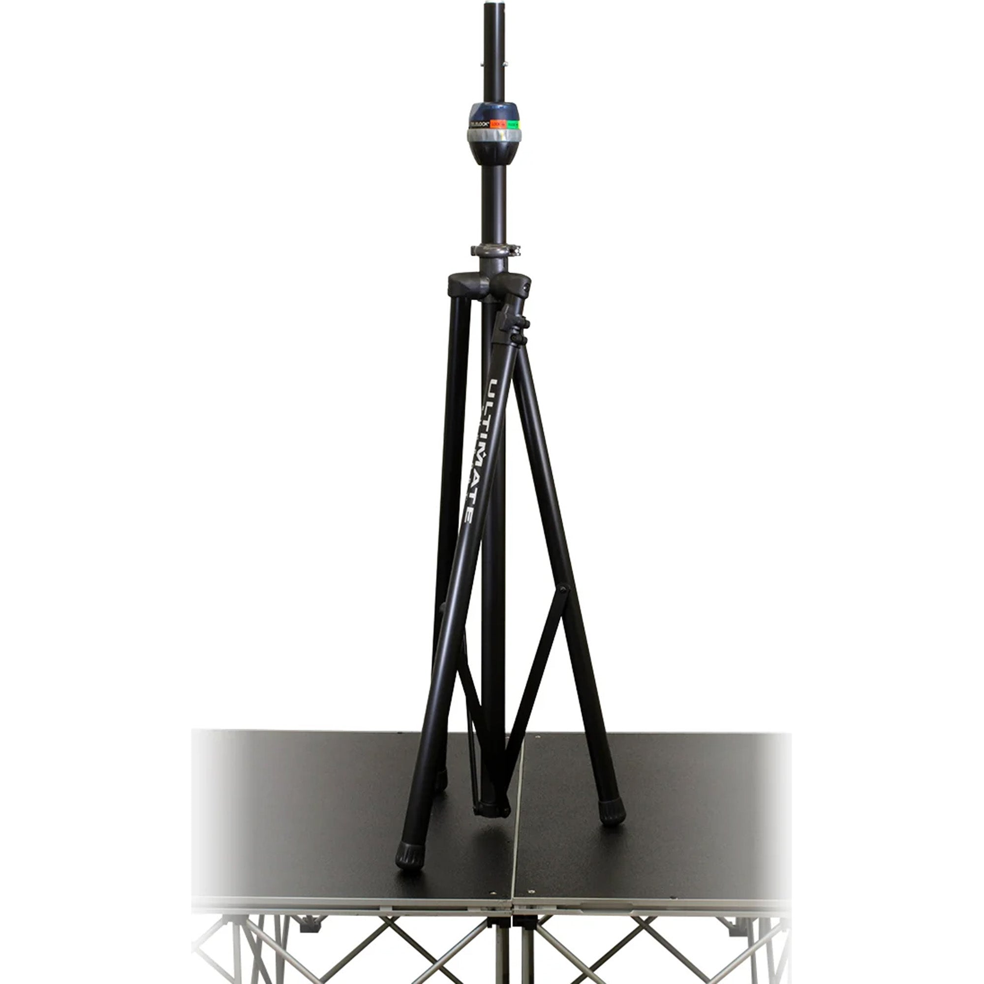 Ultimate Support TS-99BL Tall Aluminum Tripod Speaker Stand with Leveling Leg (Matte Black)
