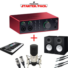 Focusrite Scarlett 4i4 Producer Starter Pack with Interface, Studio Monitors, Mic & MIDI Controller Image 1