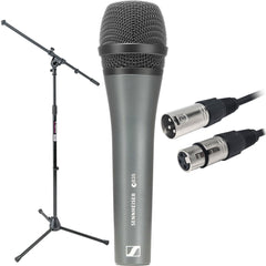 Sennheiser e 835 Stage Bundle Kit with Microphone, Tripod Boom Stand and 20' Cable Image 1