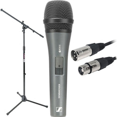 Sennheiser e 835-S Stage Bundle Kit with Microphone, Tripod Boom Stand and 20' Cable Image 1