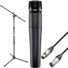 Shure SM57 Dynamic Handheld Microphone Stage Bundle Kit with Euro-Boom Mic Stand and Cable Image 1