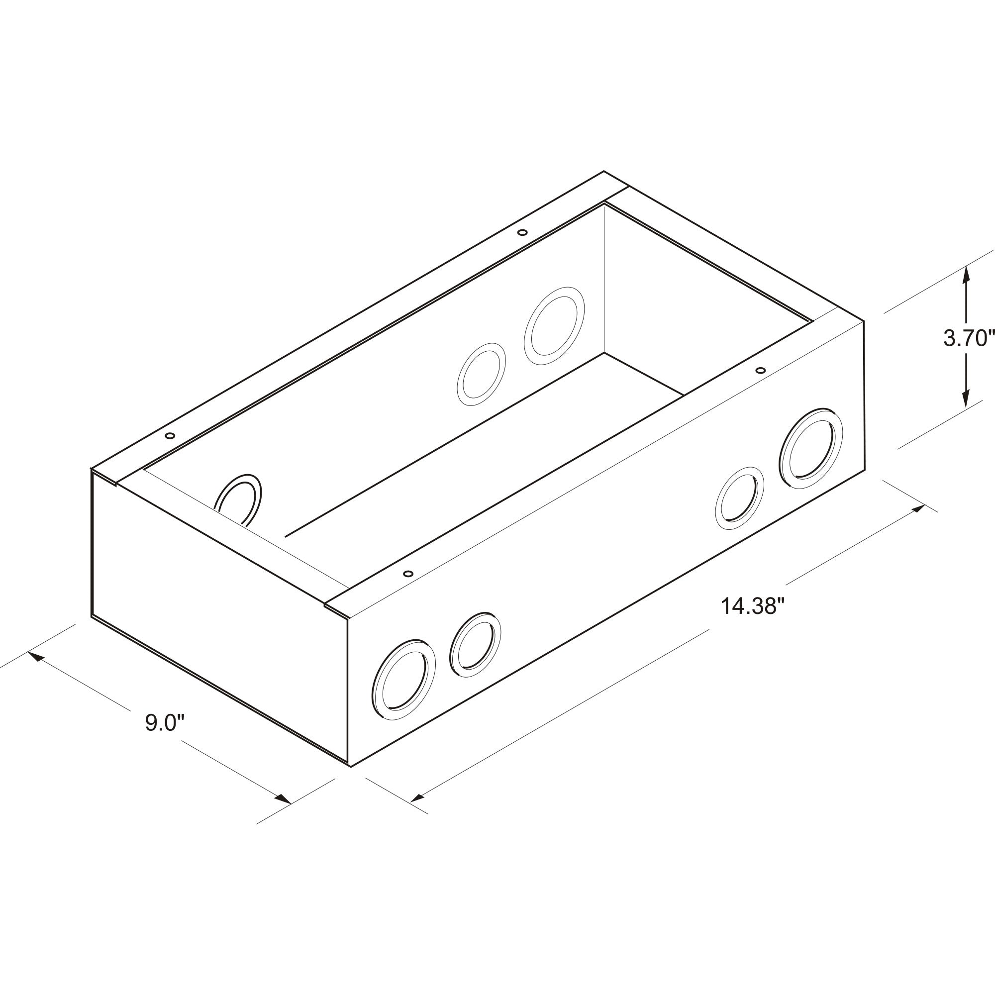 Whirlwind WB1BB Backbox for Wall Box